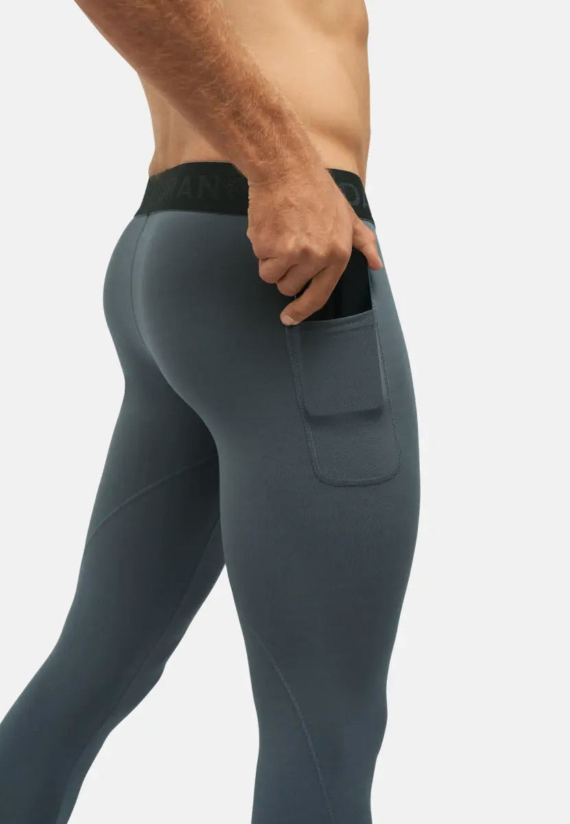 Mens Power Compression Tights with Side Pockets