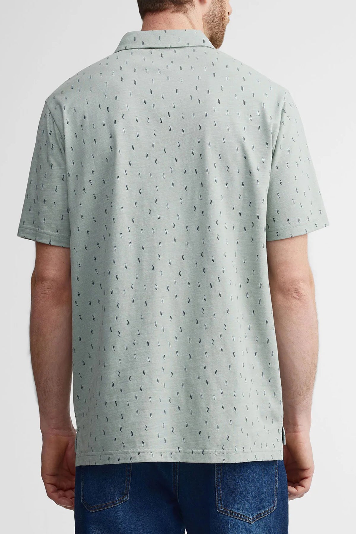 Mens Printed Short Sleeve Cotton Stylish & Casual Polo Shirt