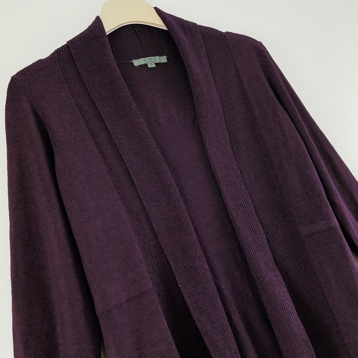 Womens Long Open Front Knit Lightweight Soft Cardigan Coat