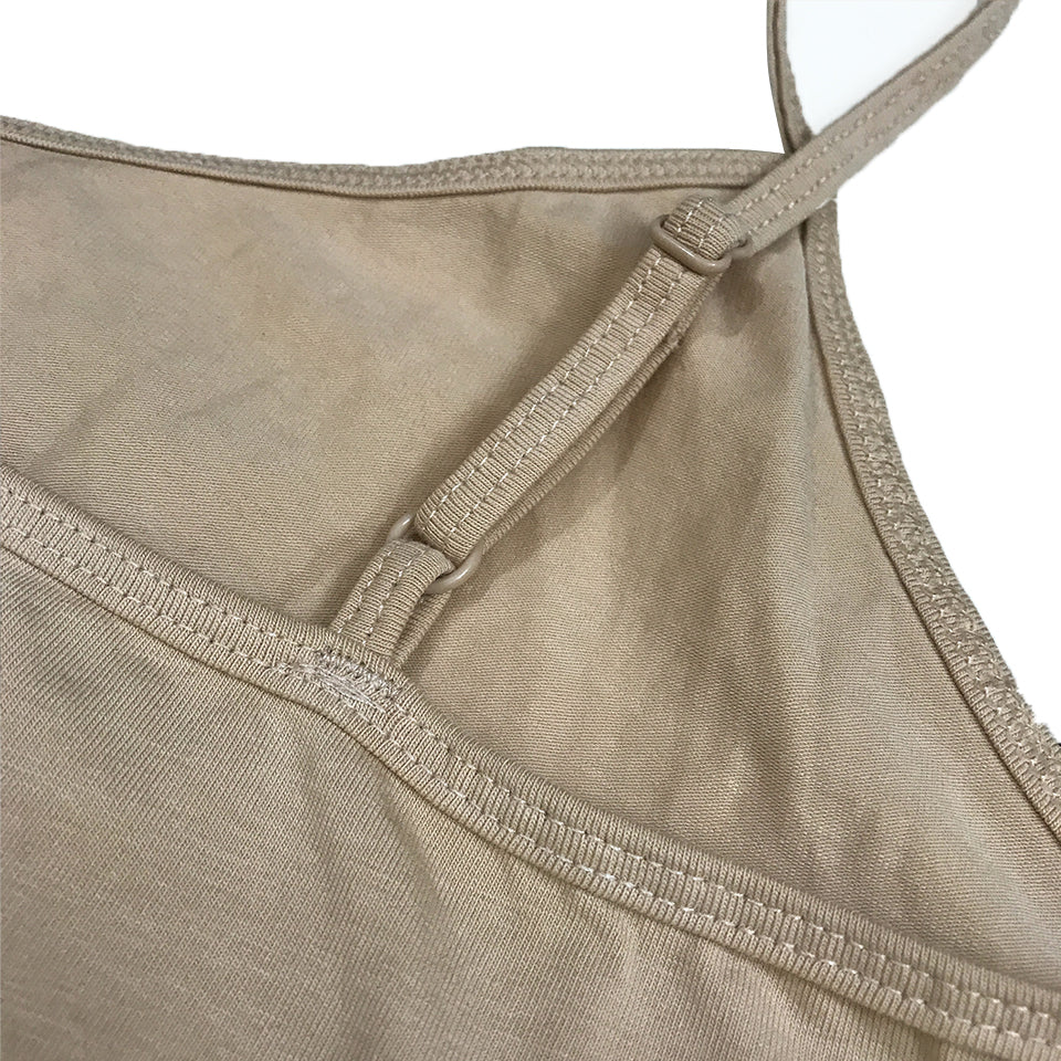 Women's Cotton Scoop Neck Adjustable Spaghetti Strap Cami Tank Tops