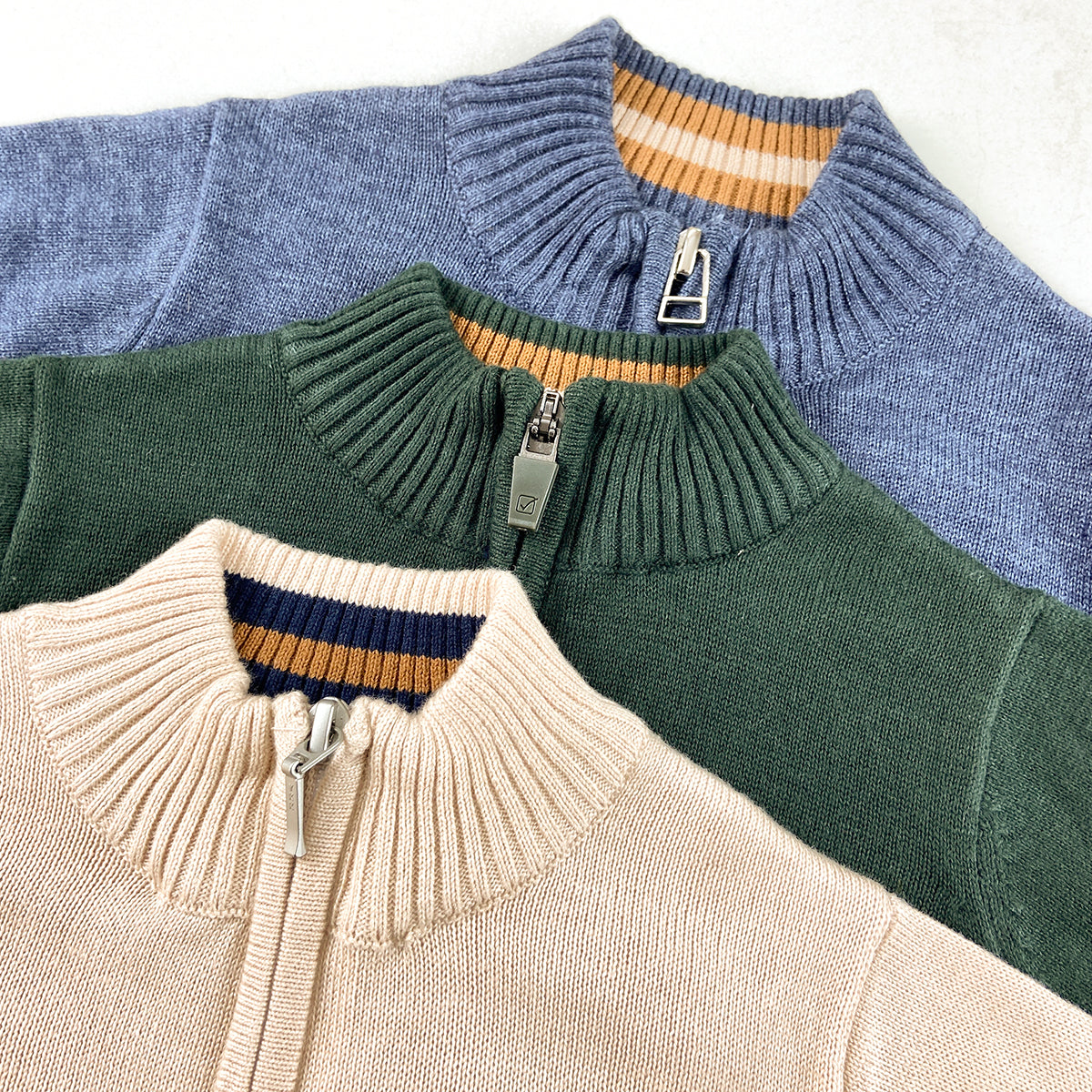 Kids Premium Knitted Zip-Up Zipper Cardigan Sweater