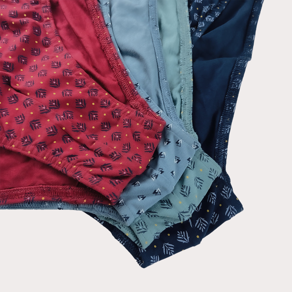 Pack of 3 Mens Classic Printed Cotton Briefs