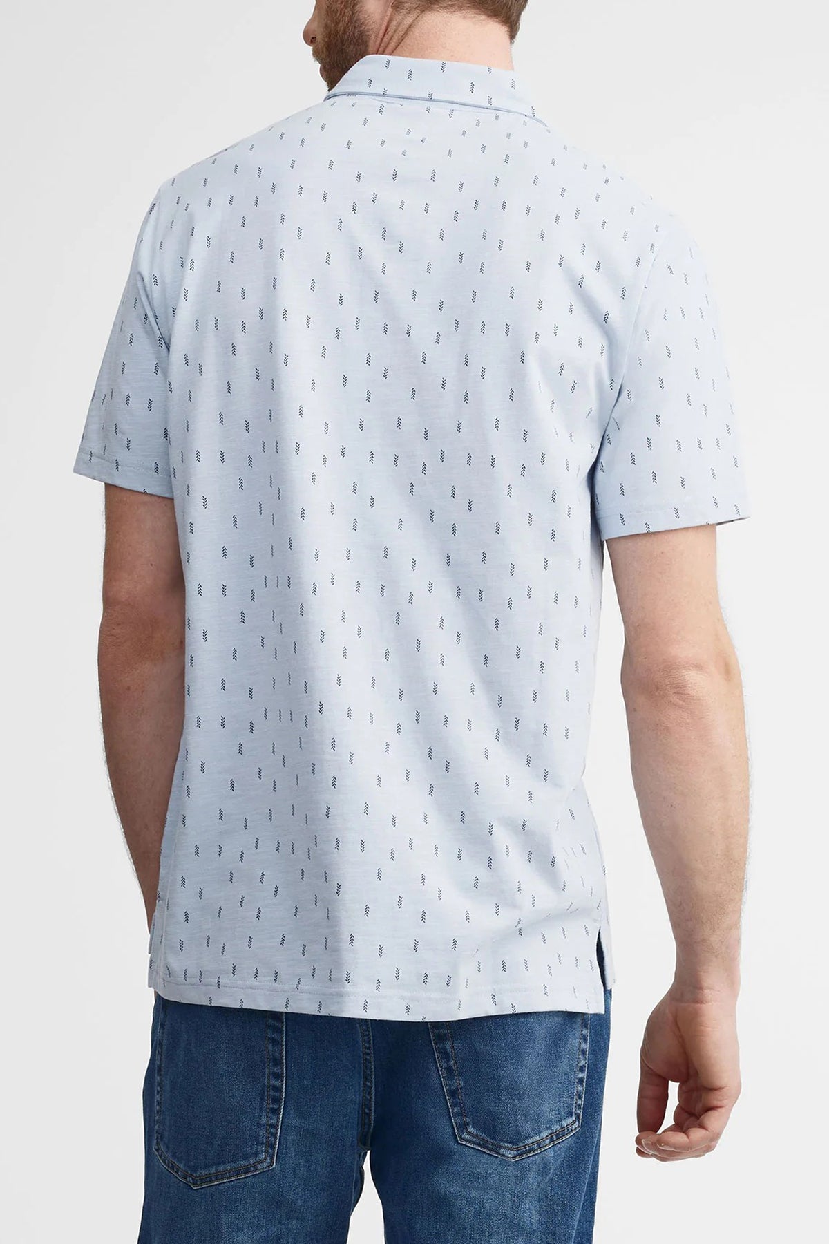 Mens Printed Short Sleeve Cotton Stylish & Casual Polo Shirt