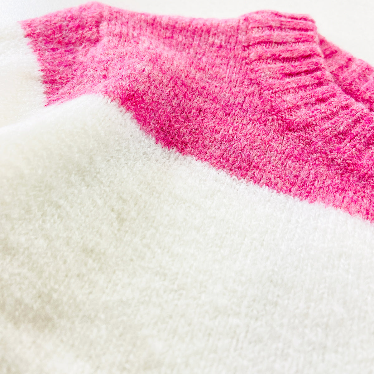 Girls Premium Soft Knit Striped Pullover Sweater