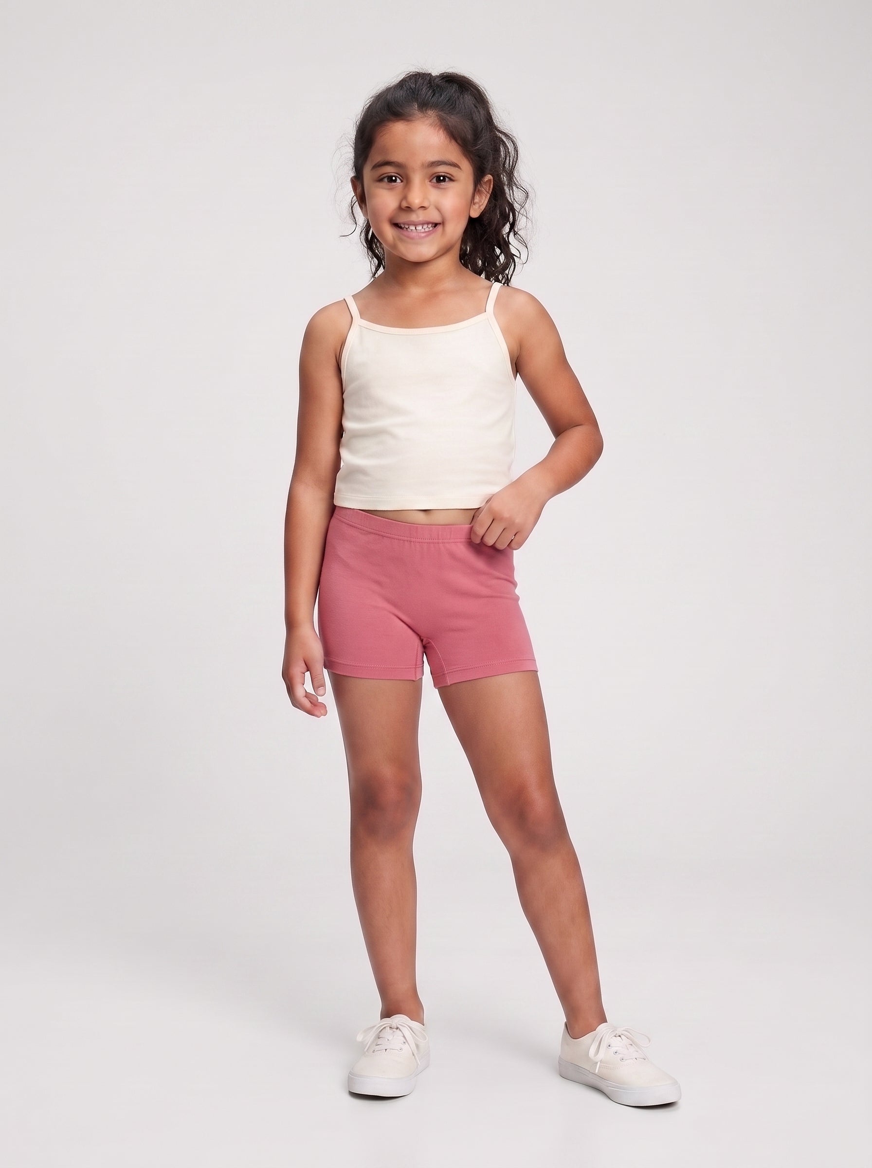 Pack of 5 Girls Stretch Boxer Cotton Underwear