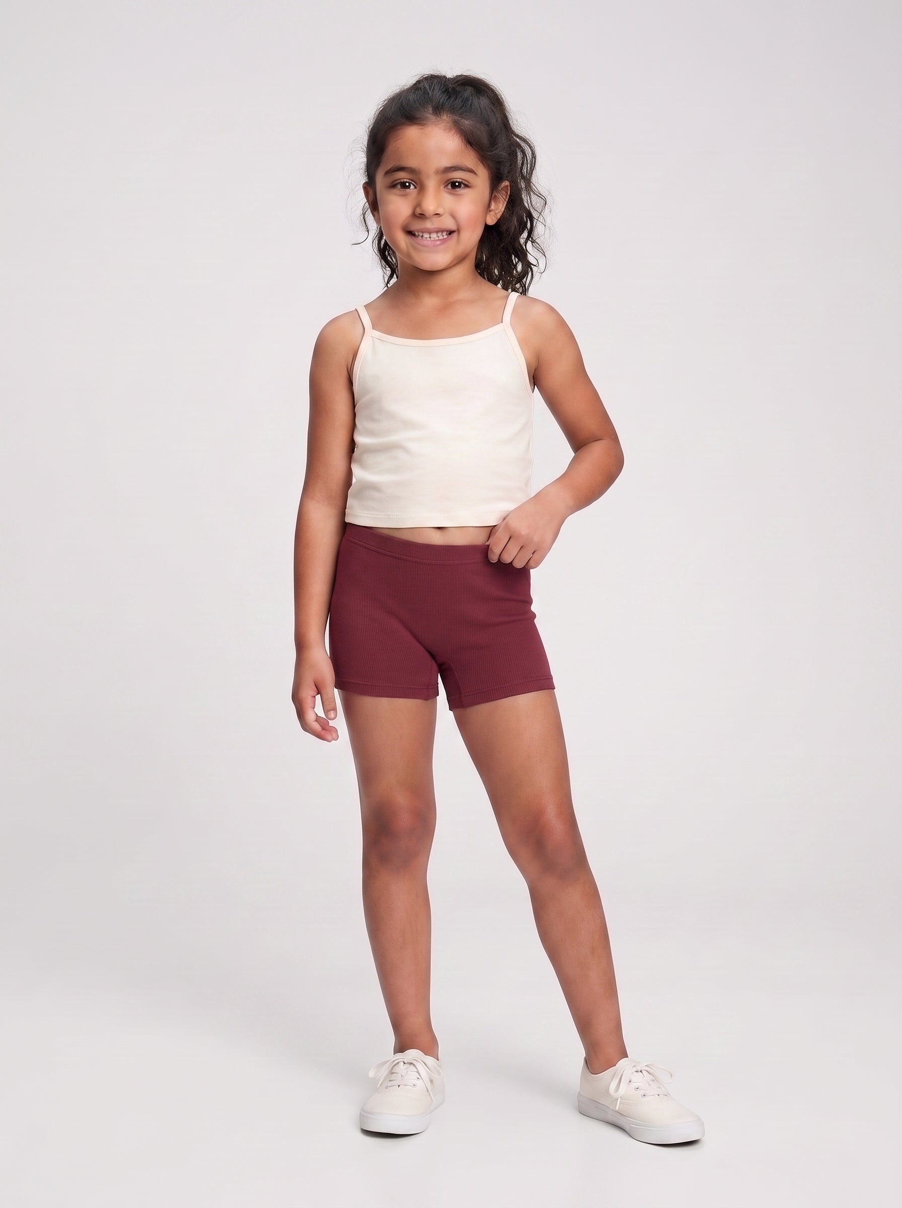 Pack of 5 Girls Stretch Boxer Cotton Underwear