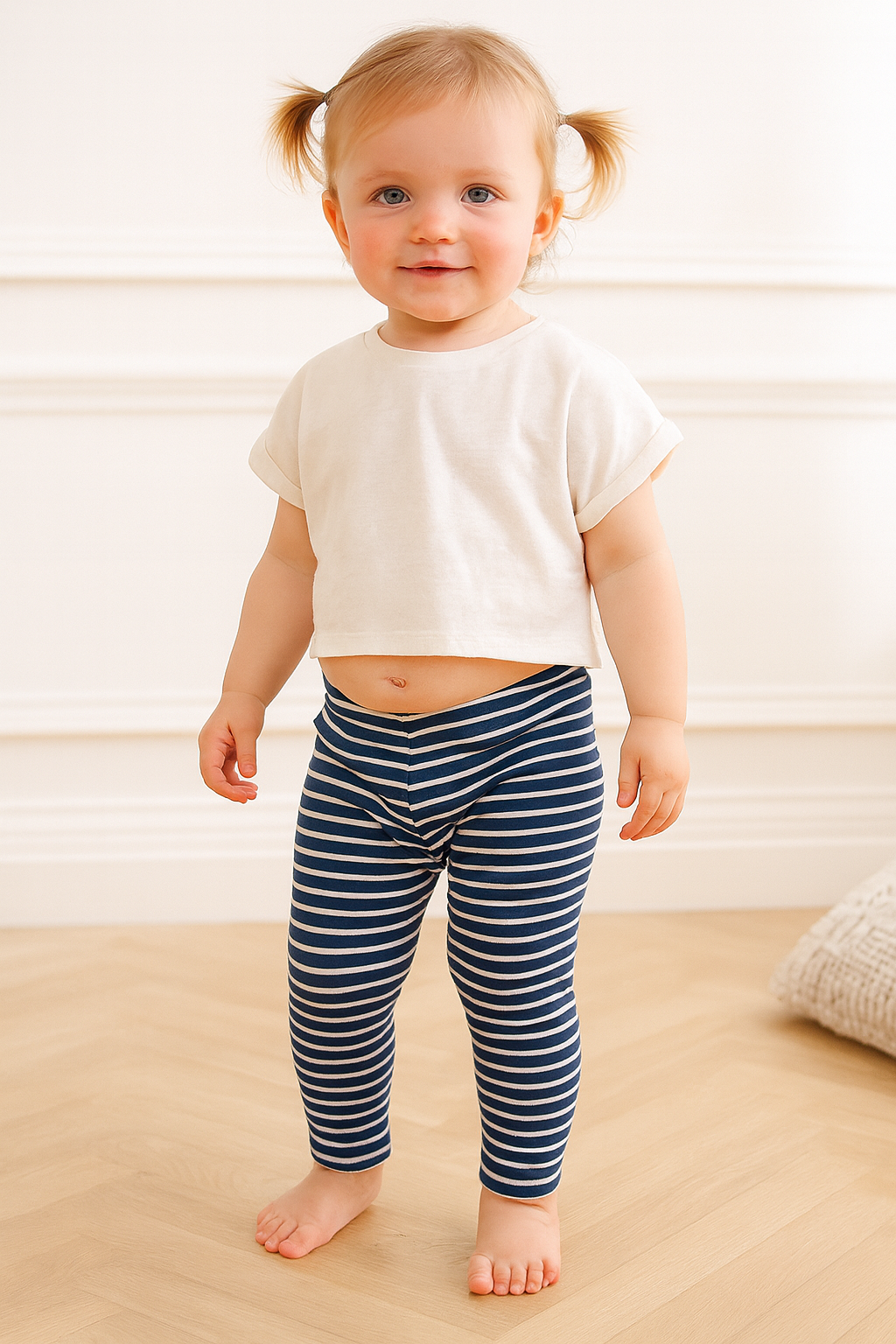 Little Girls Solid Cotton Leggings