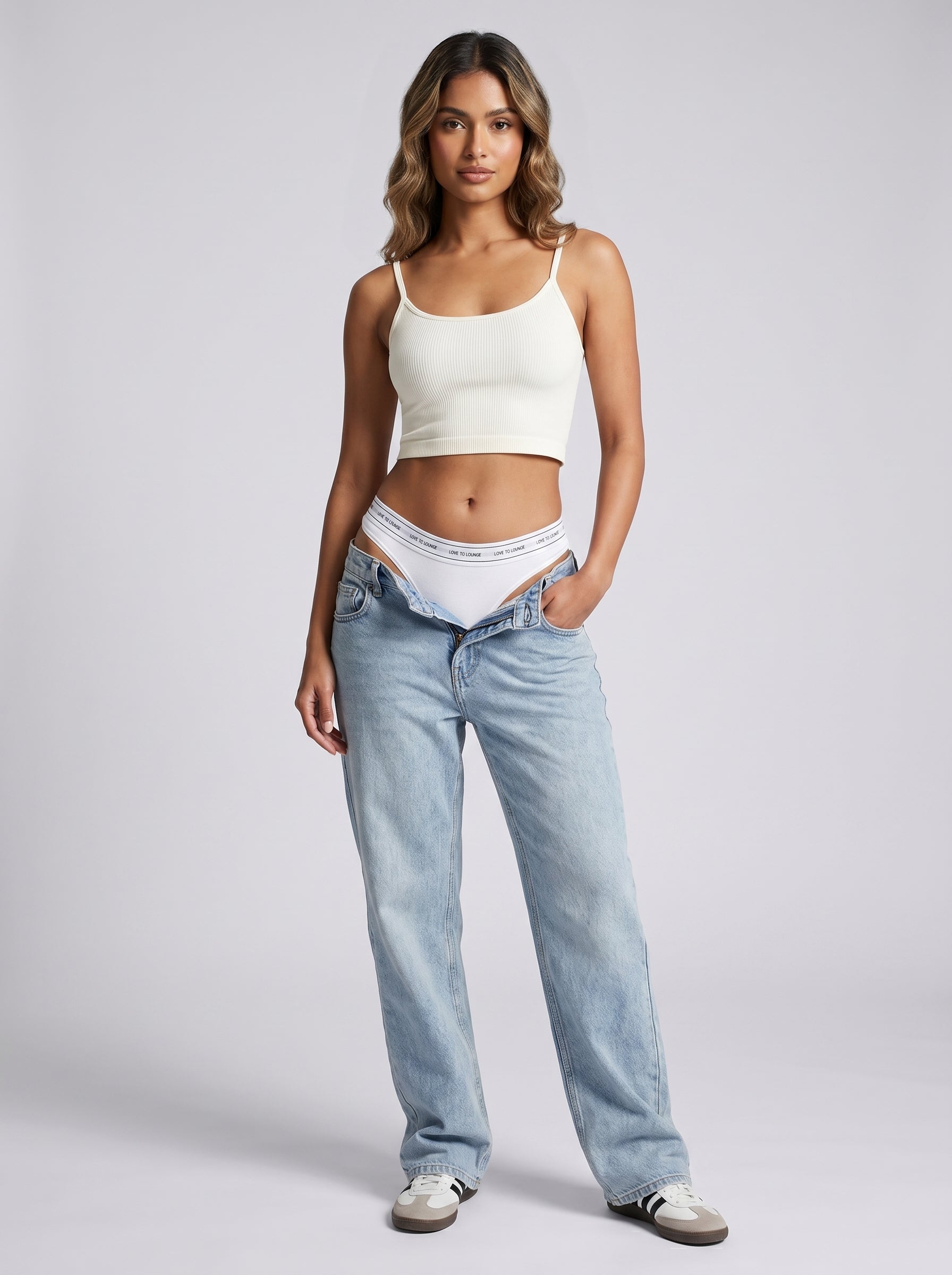 Womens Soft Cotton Low Rise Stretch Thong