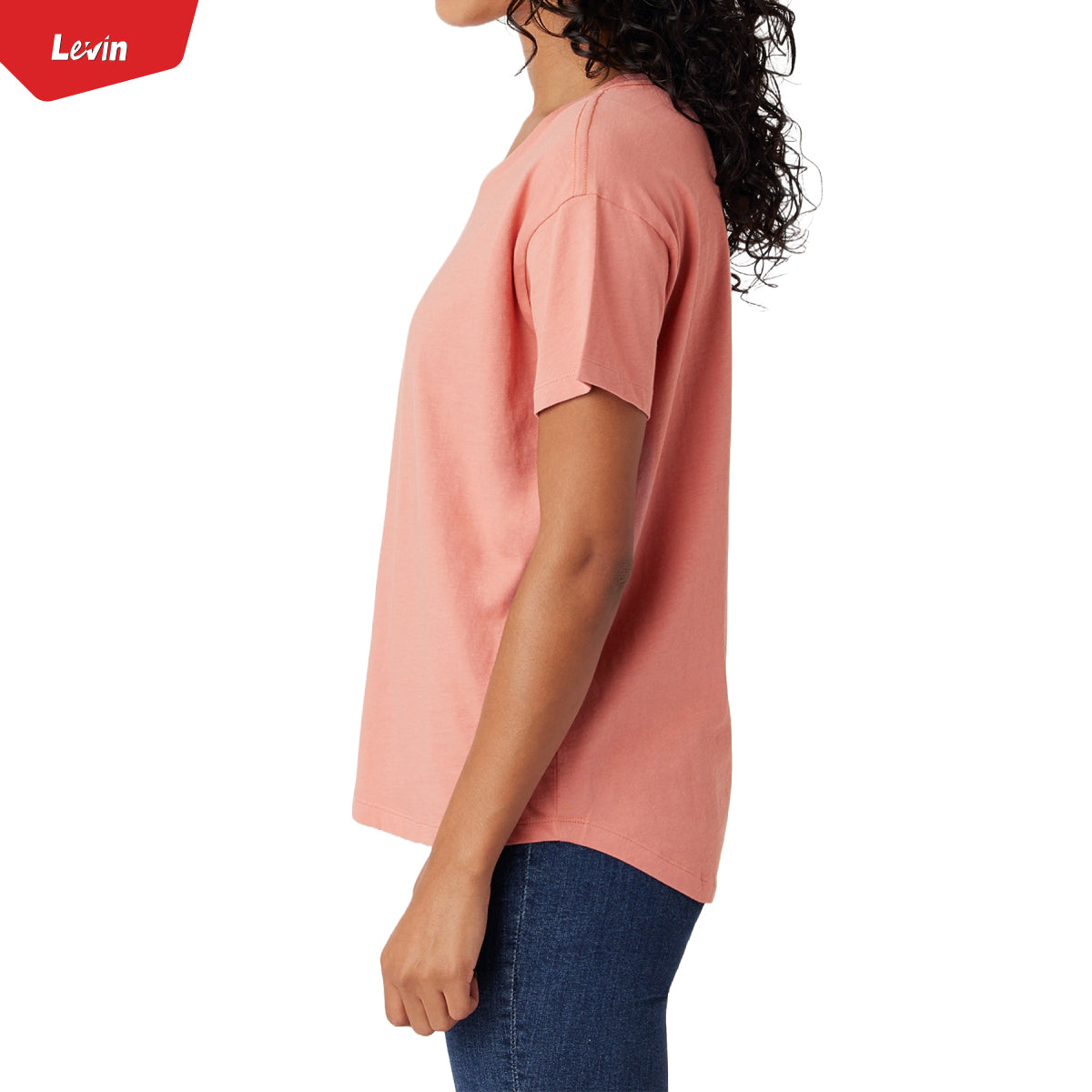 Womens Round Neck Short Sleeve Casual Cotton T-Shirt