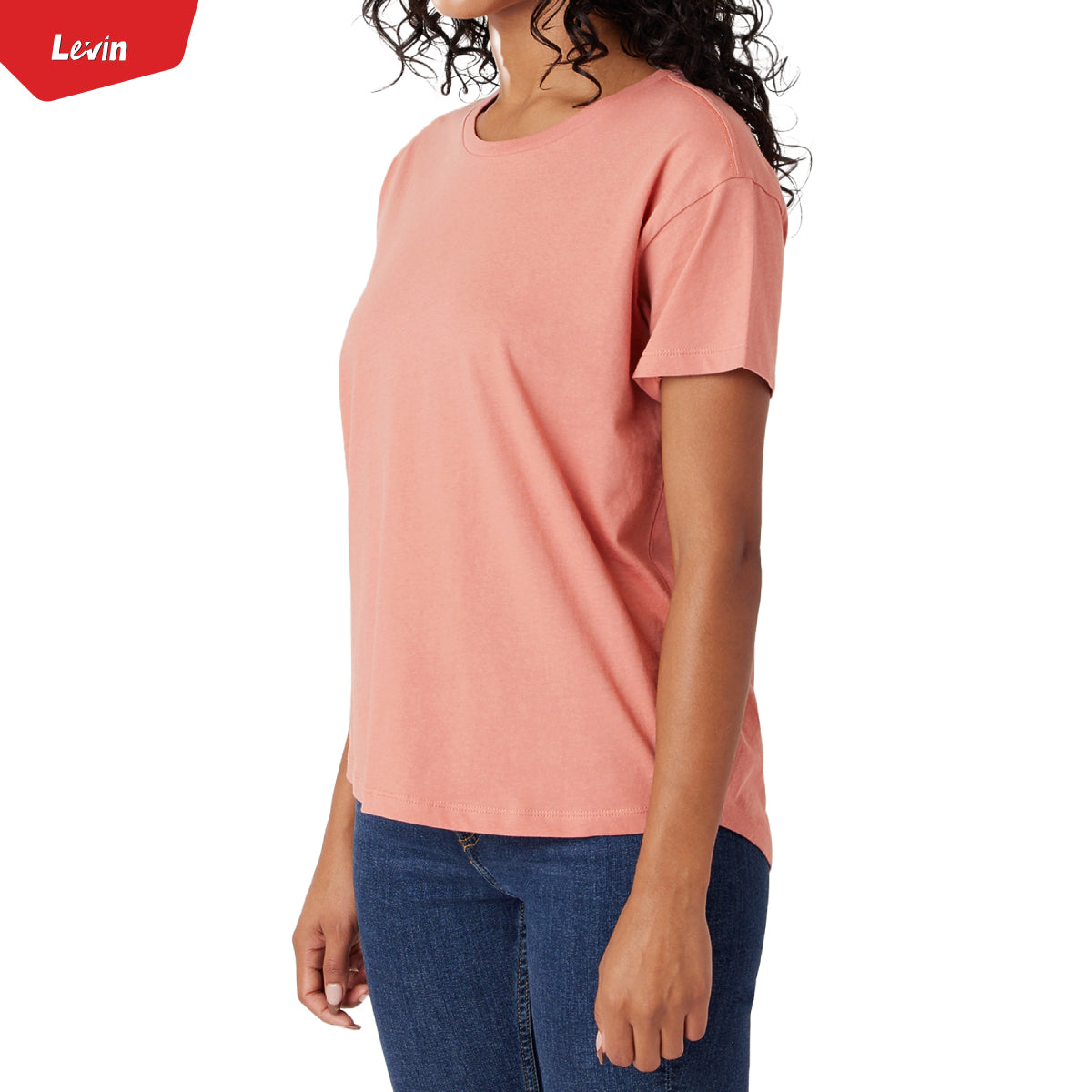 Womens Round Neck Short Sleeve Casual Cotton T-Shirt