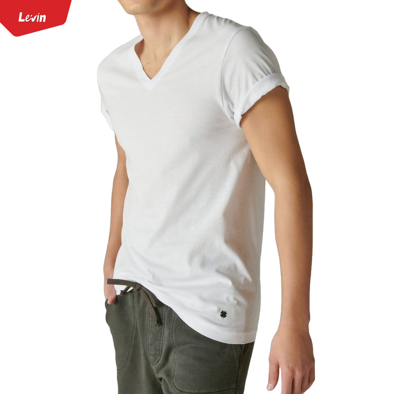 3 Pcs Combo  Men's V-Neck Cotton Undershirt T-Shirt