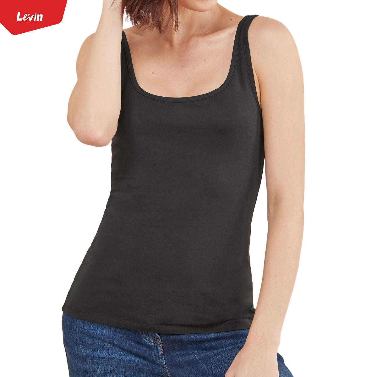 Women's Scoop Neck Summer Cotton Vest Tank Top