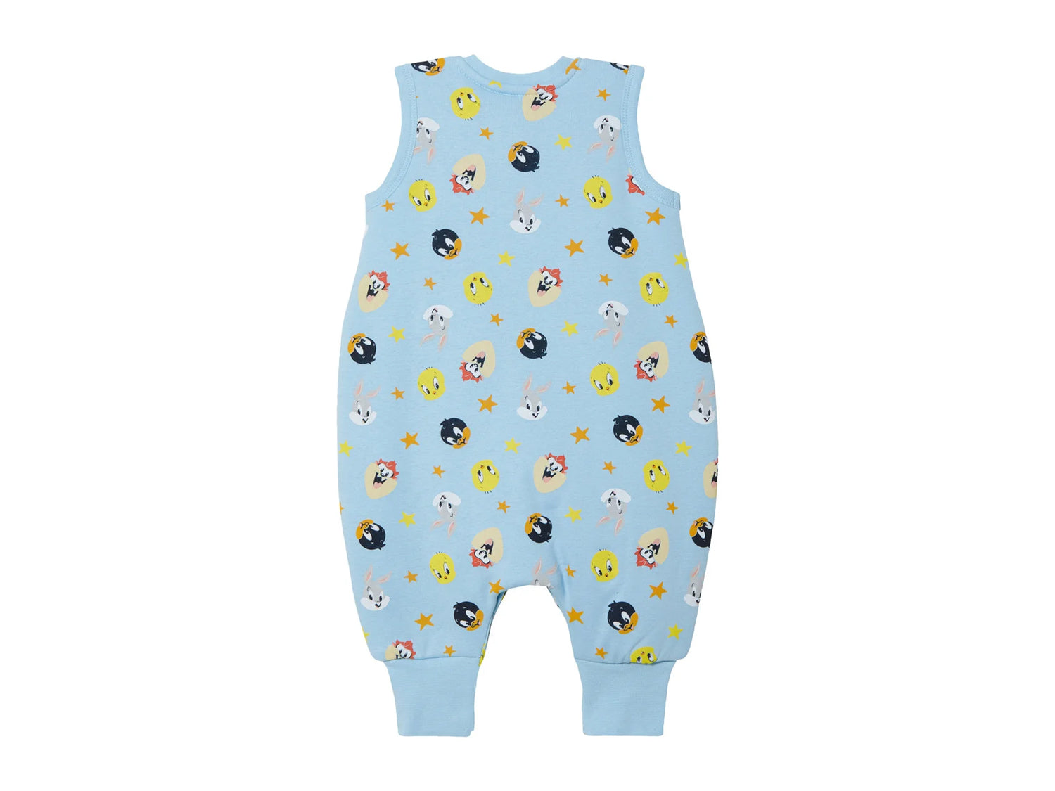 Toddler Baby Sleeveless Cotton Sleepsuit with Warm Padding