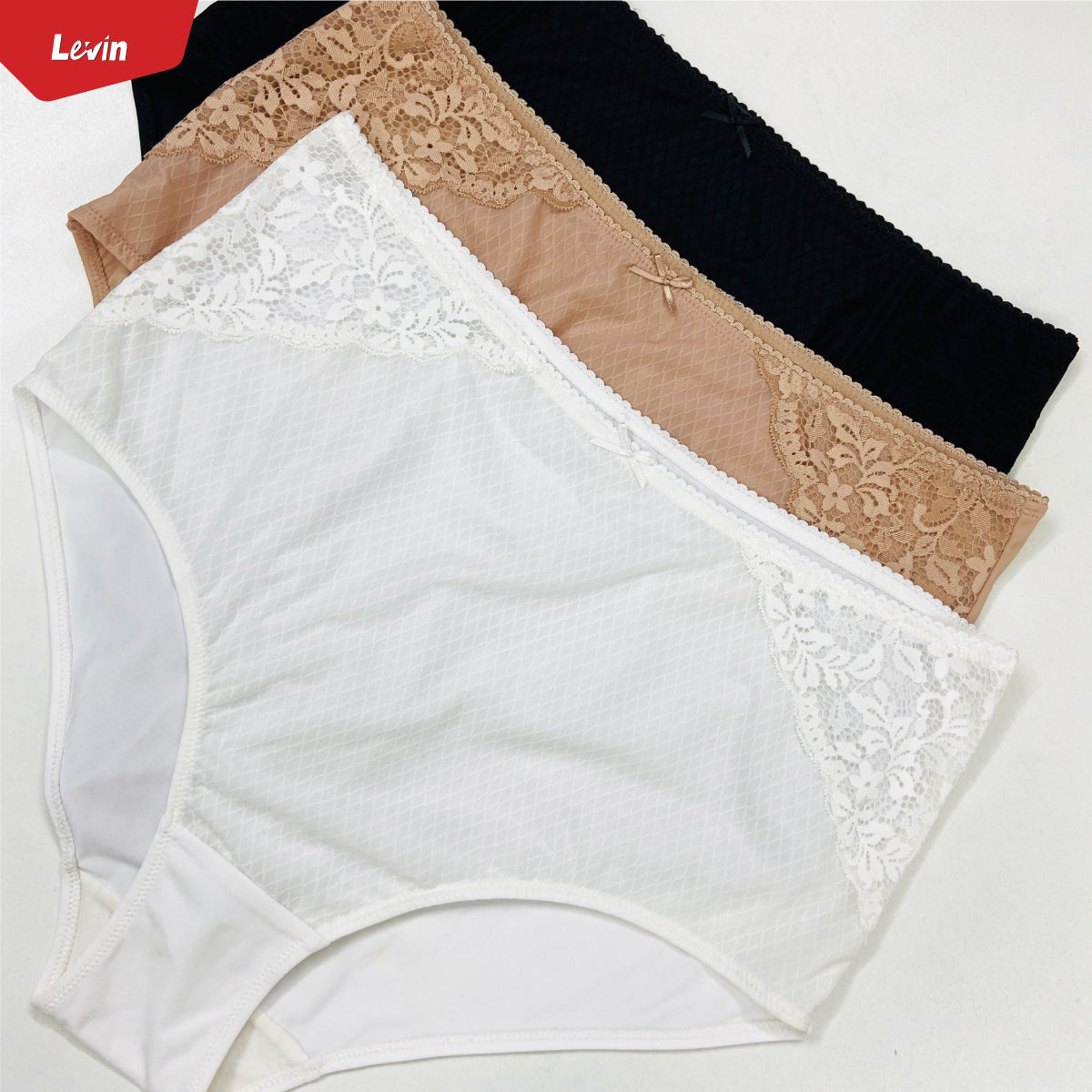 Womens Lace High Waist Full Back Cover Premium Panty