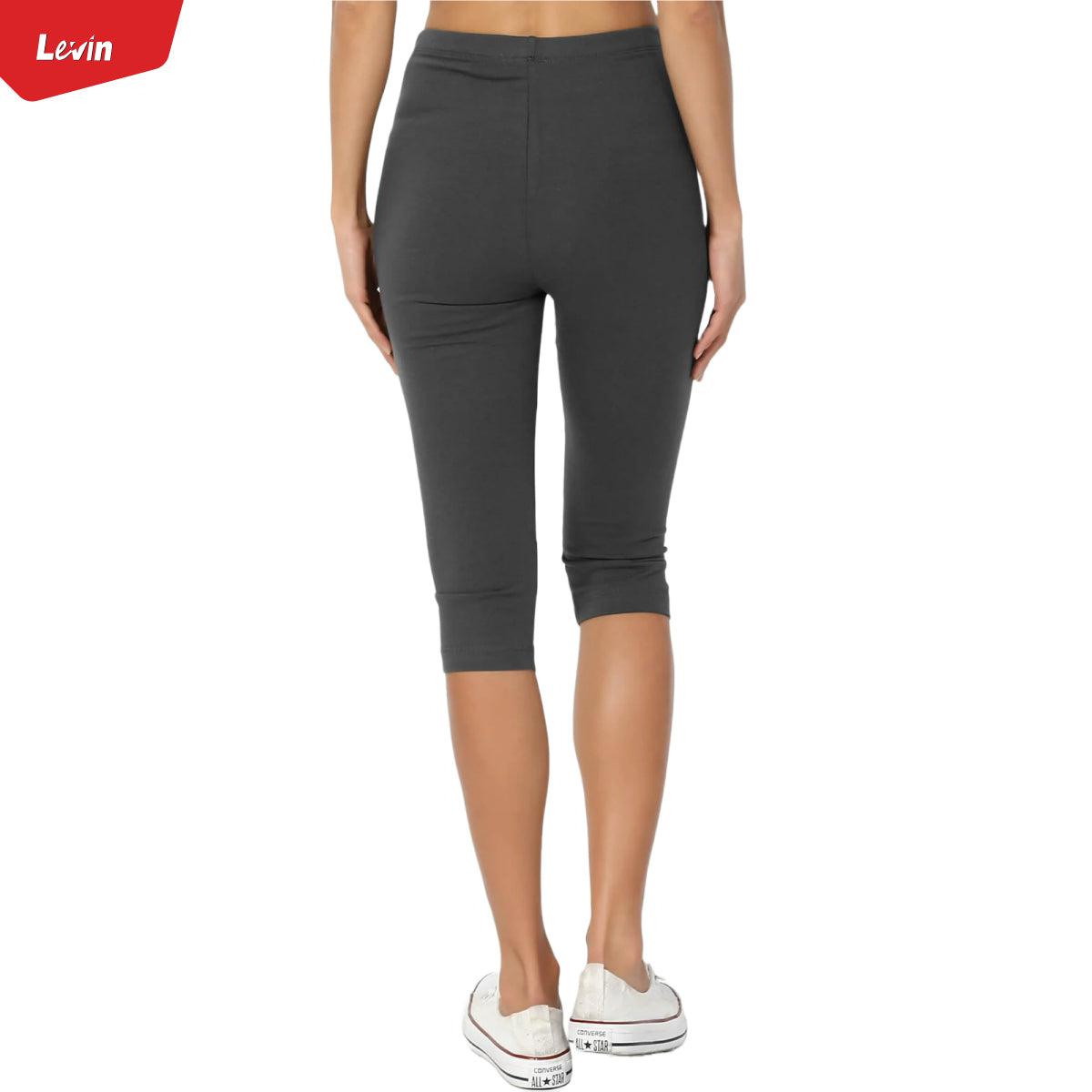 Women's 3/4 Basic Cotton Capri Leggings