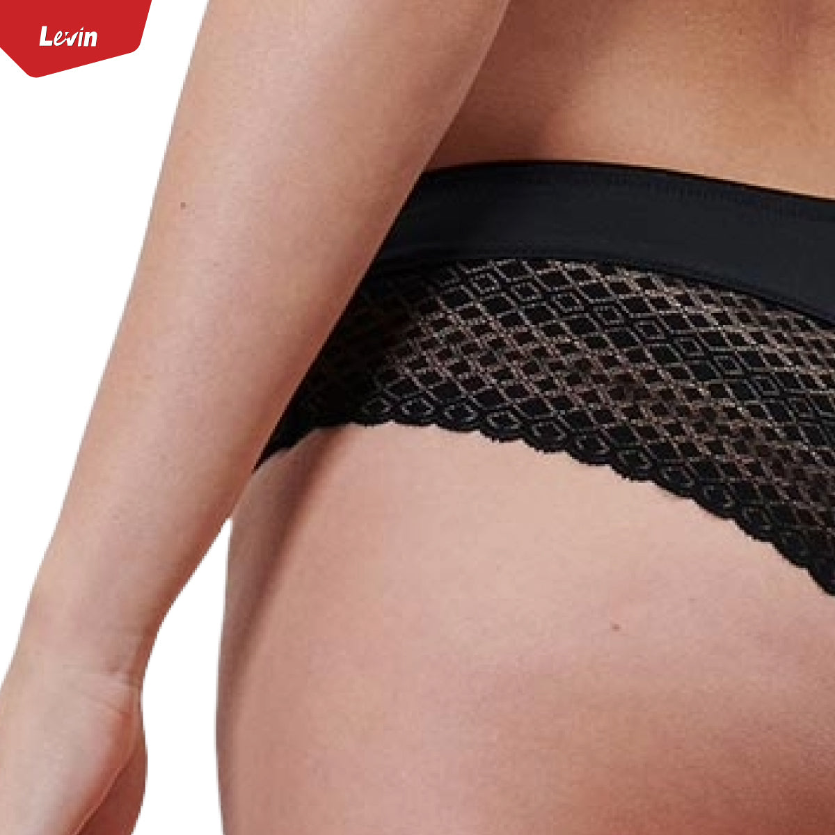 Womens High-Quality Premium Lace Brazilian Brief Panty