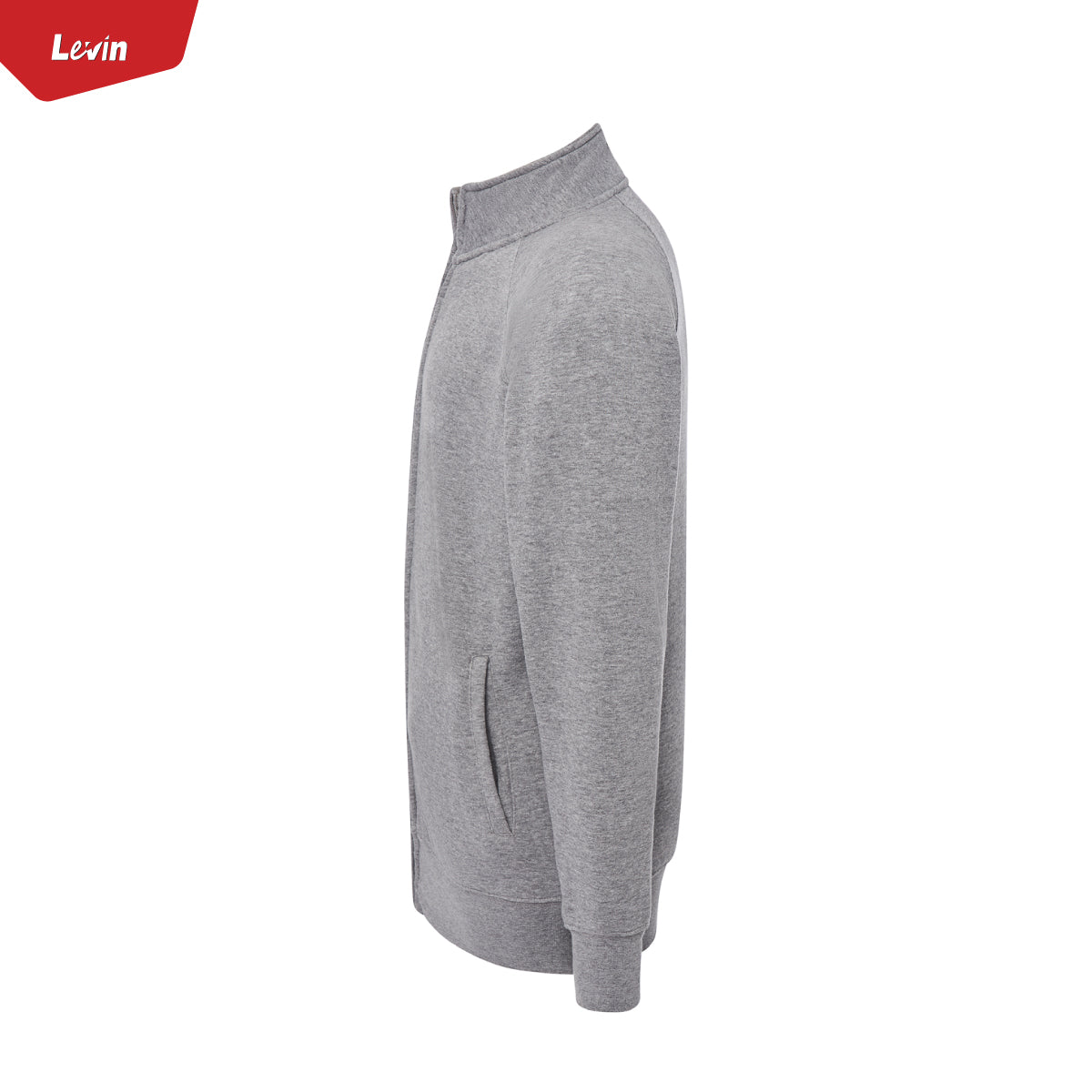 Men’s Lightweight Long-sleeve Terry Full Length Zipper Sweatshirt