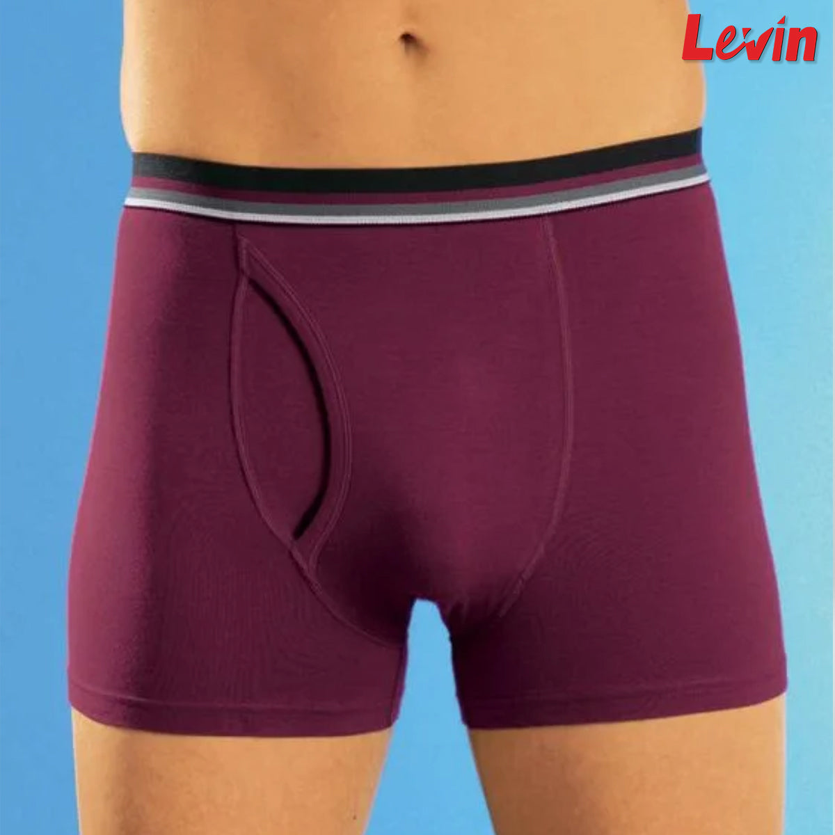 Mens Mid Rise Cotton Boxers With Elastic Stretch Comfort