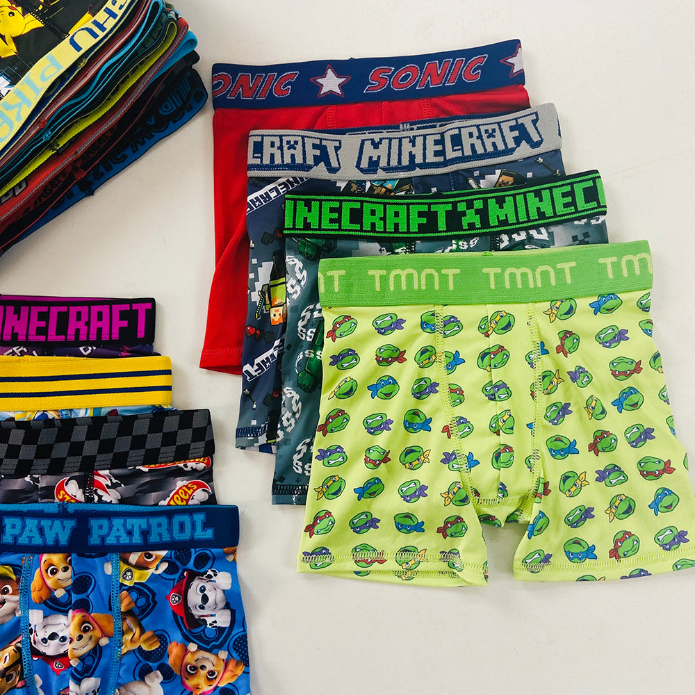 Pack of 5 Boys Printed Boxer Brief Underwear