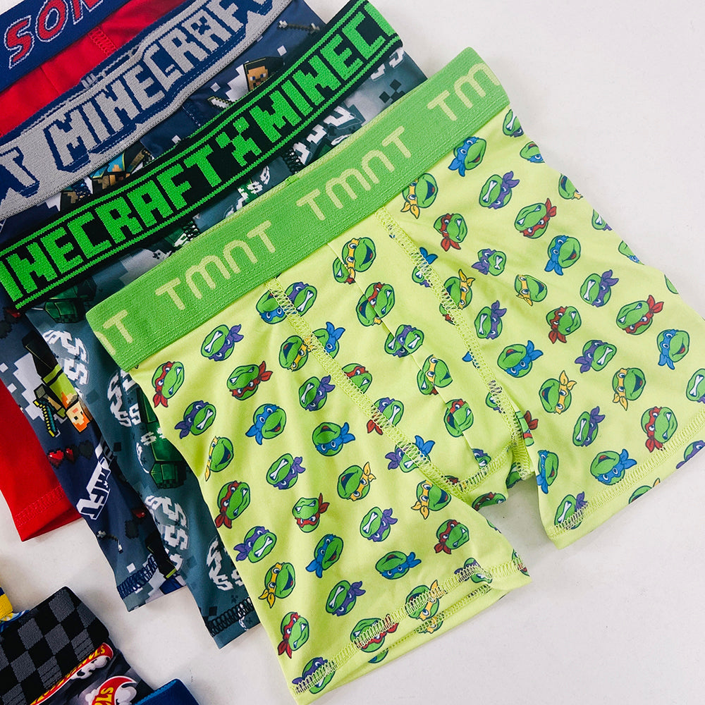 Pack of 5 Boys Printed Boxer Brief Underwear