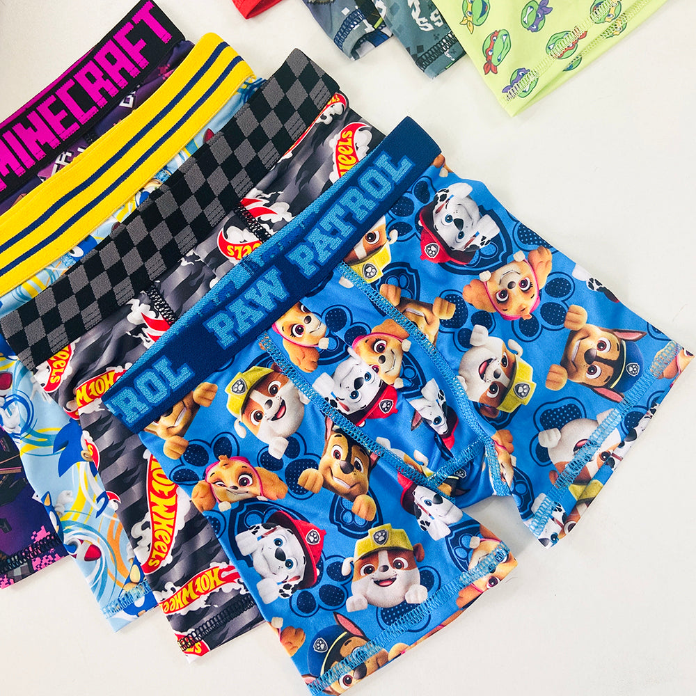 Pack of 5 Boys Printed Boxer Brief Underwear