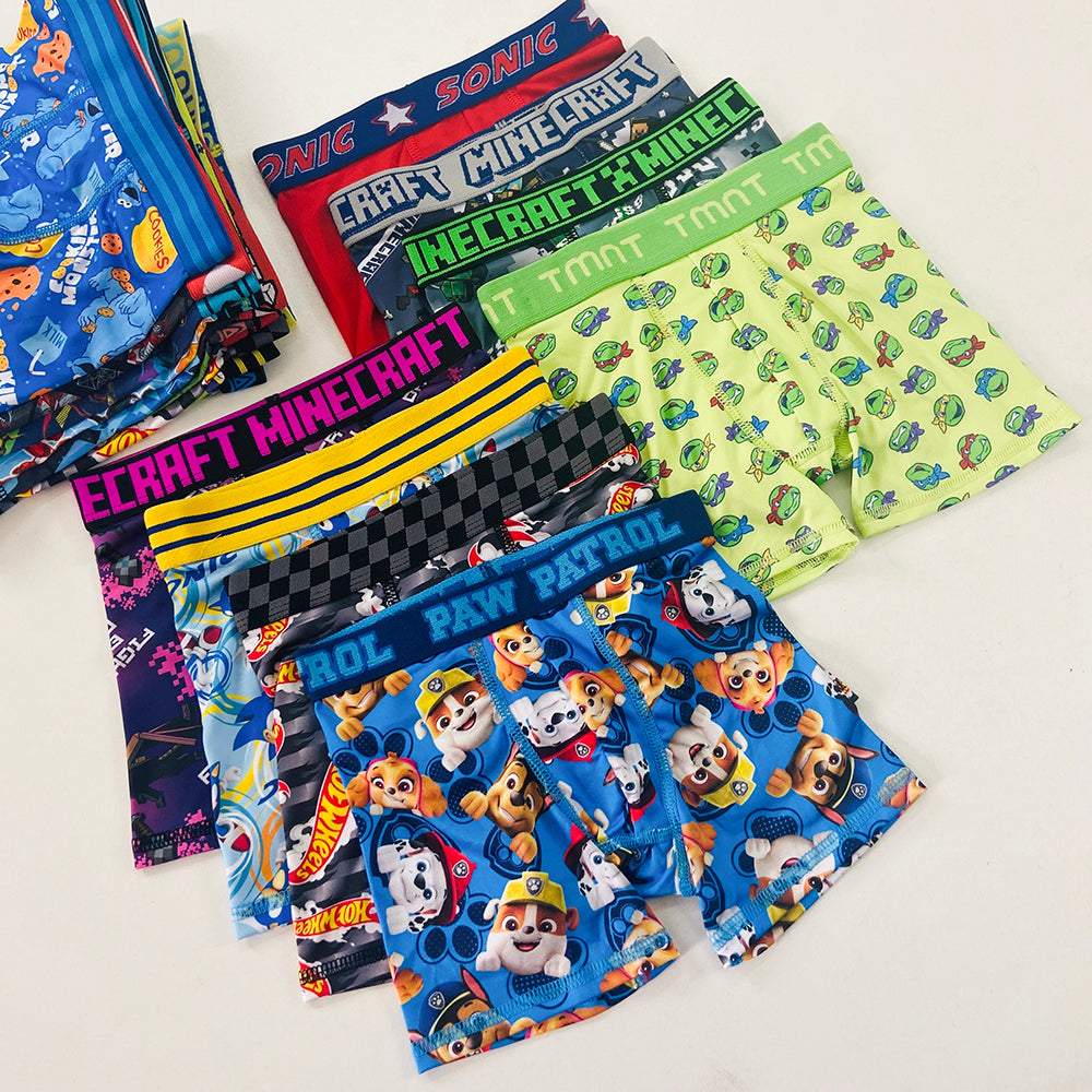 Pack of 5 Boys Printed Boxer Brief Underwear