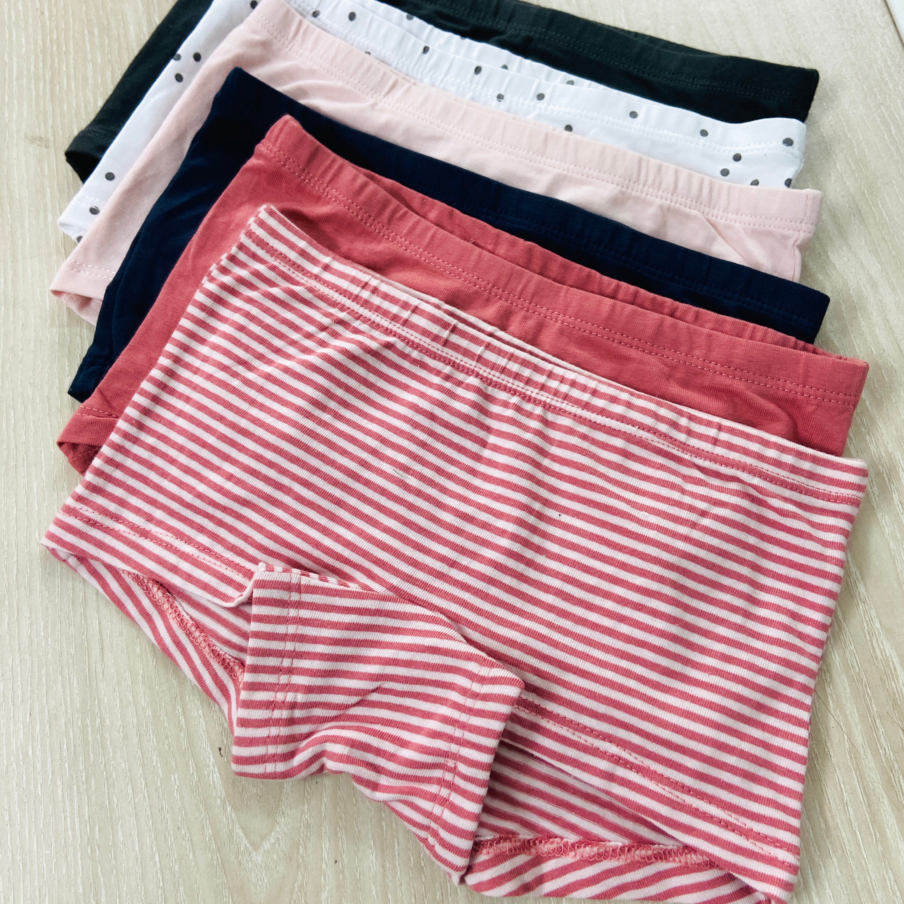 Pack of 5 Girls Stretch Boxer Cotton Underwear