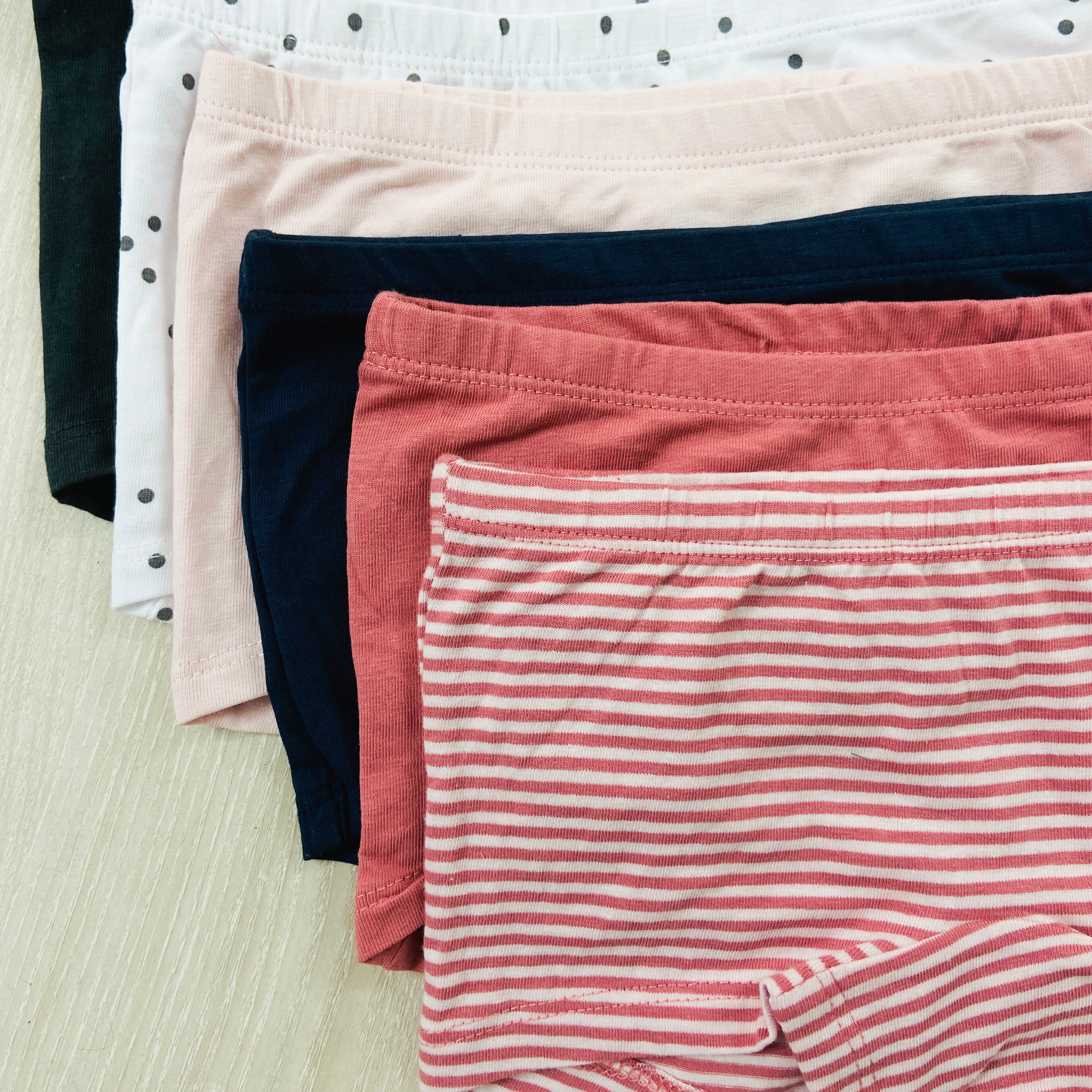 Pack of 5 Girls Stretch Boxer Cotton Underwear