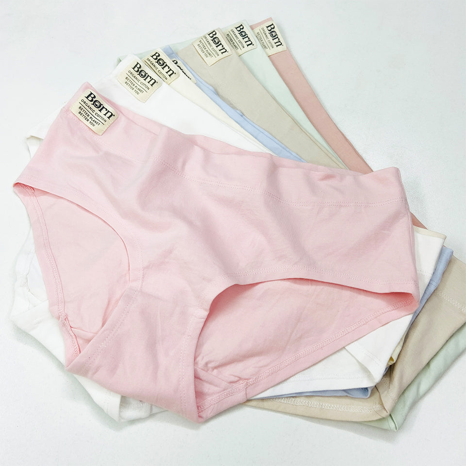 Pack of 5 Womens Mid Rise Hipster Cotton Brief Panty