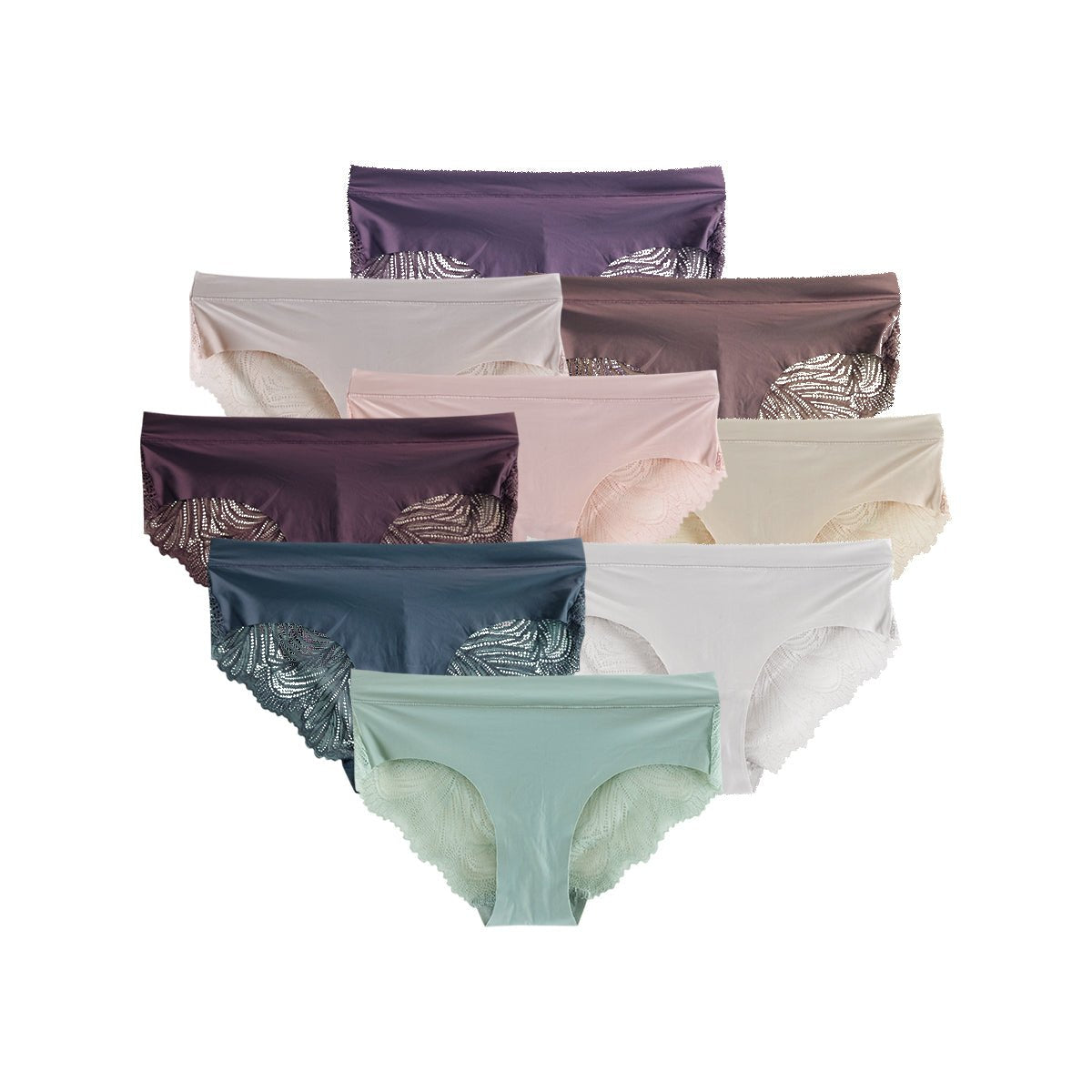 Ladies Microfiber Premium Lace Back Brazilian Briefs Panty