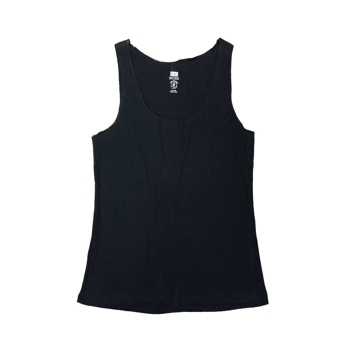 Women's Scoop Neck Ribbed Cotton Vest Tank Top