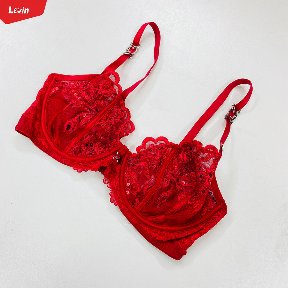 Women's  Non Padded Lace Balcony Bra