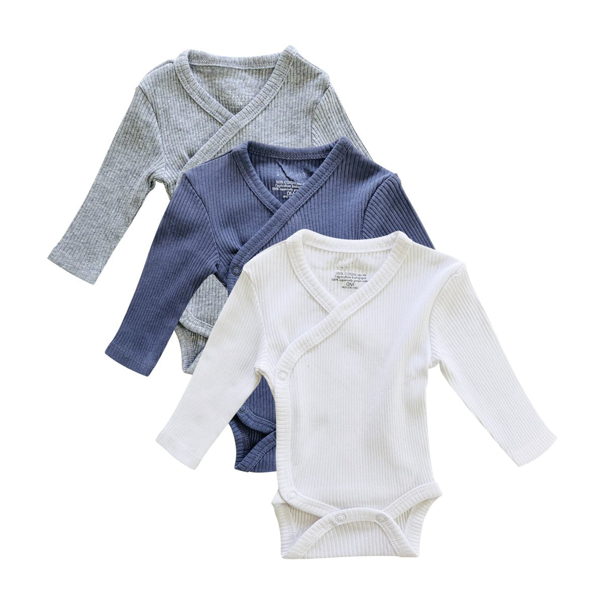 Toddler Baby Cotton Rib Long Sleeve Bodysuit Romper