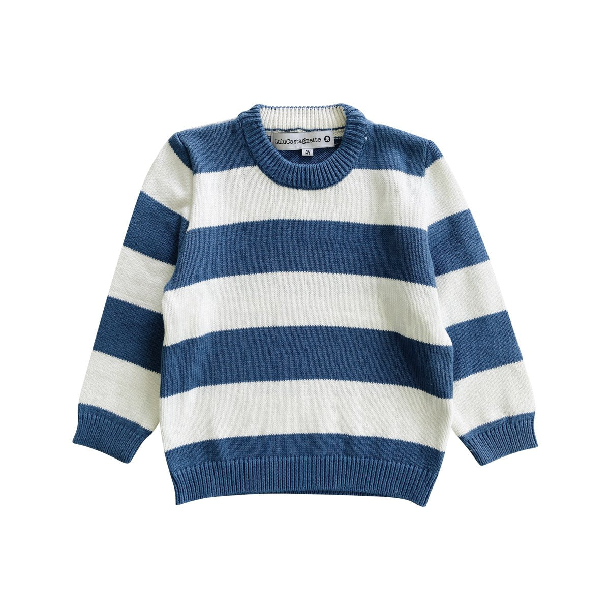 Boys Long Sleeve Striped Pullover Sweater