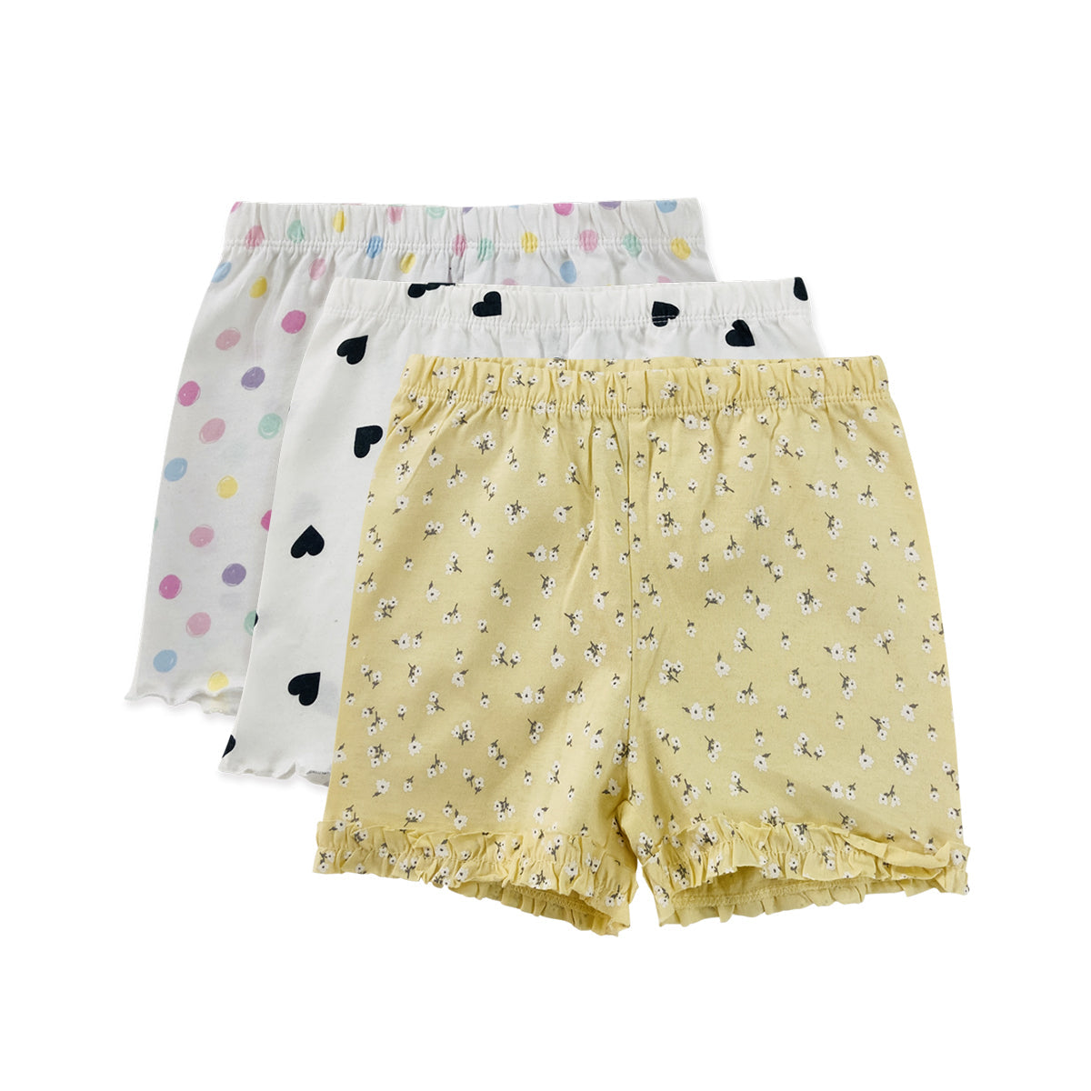 Girls Printed Cotton Jersey Shorts