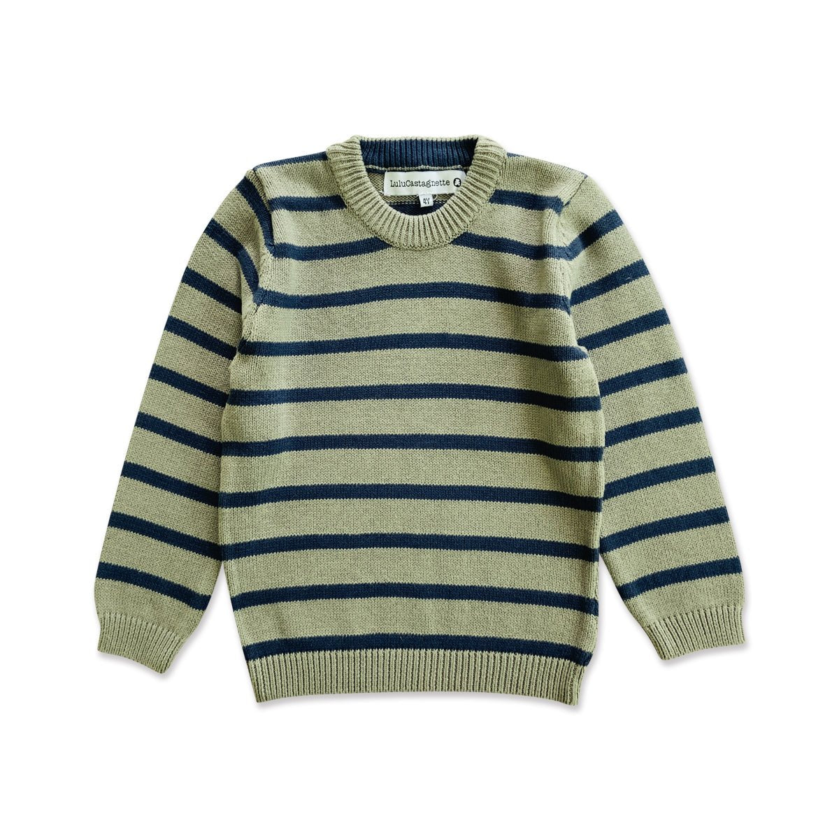 Boys Long Sleeve Striped Pullover Sweater