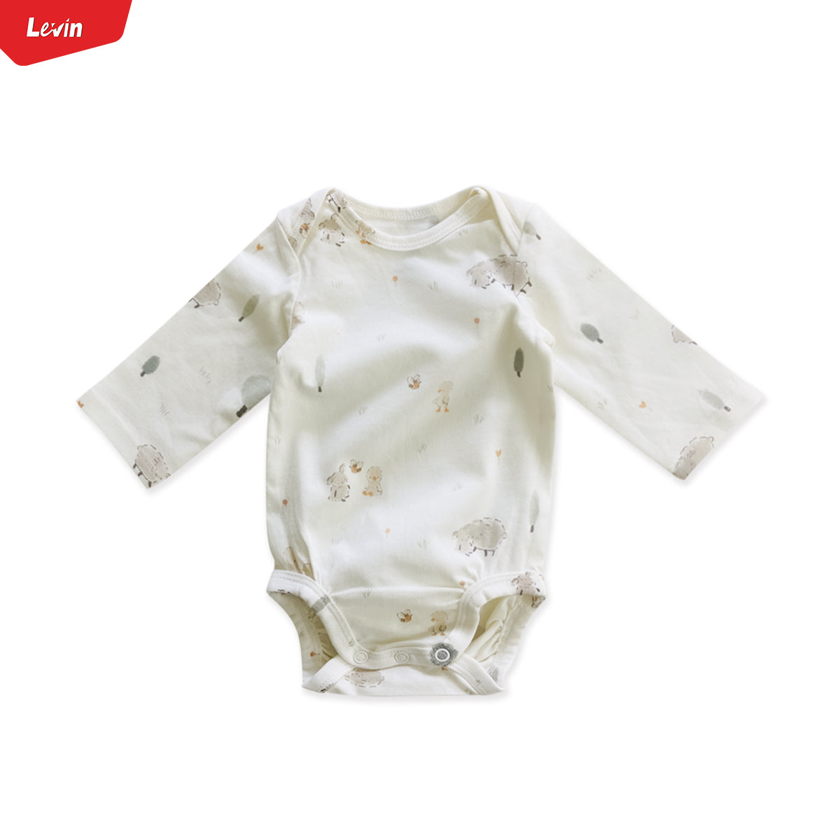 Newborn Baby Long Sleeve Cotton Bodysuit Romper