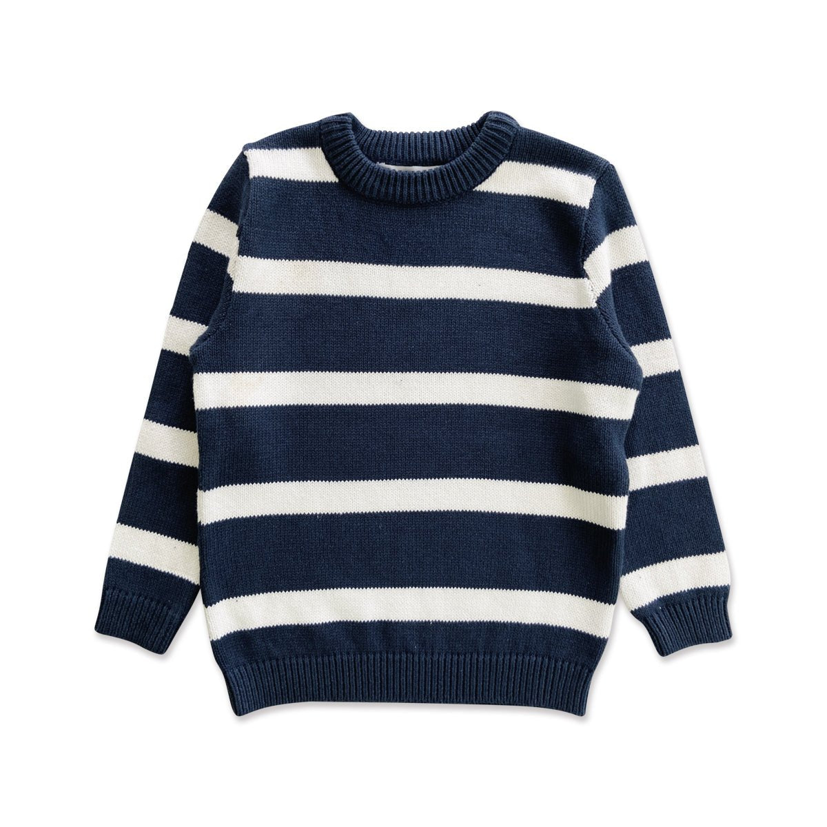 Boys Long Sleeve Striped Pullover Sweater