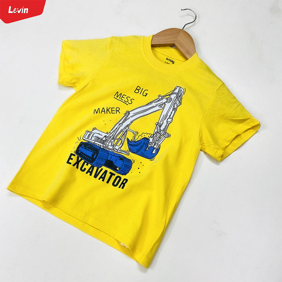 Boys Printed Short Sleeve Cotton T-shirt