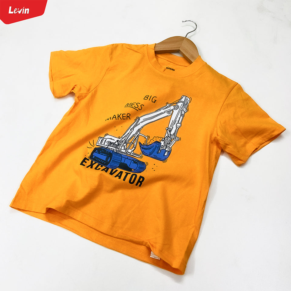 Boys Printed Short Sleeve Cotton T-shirt