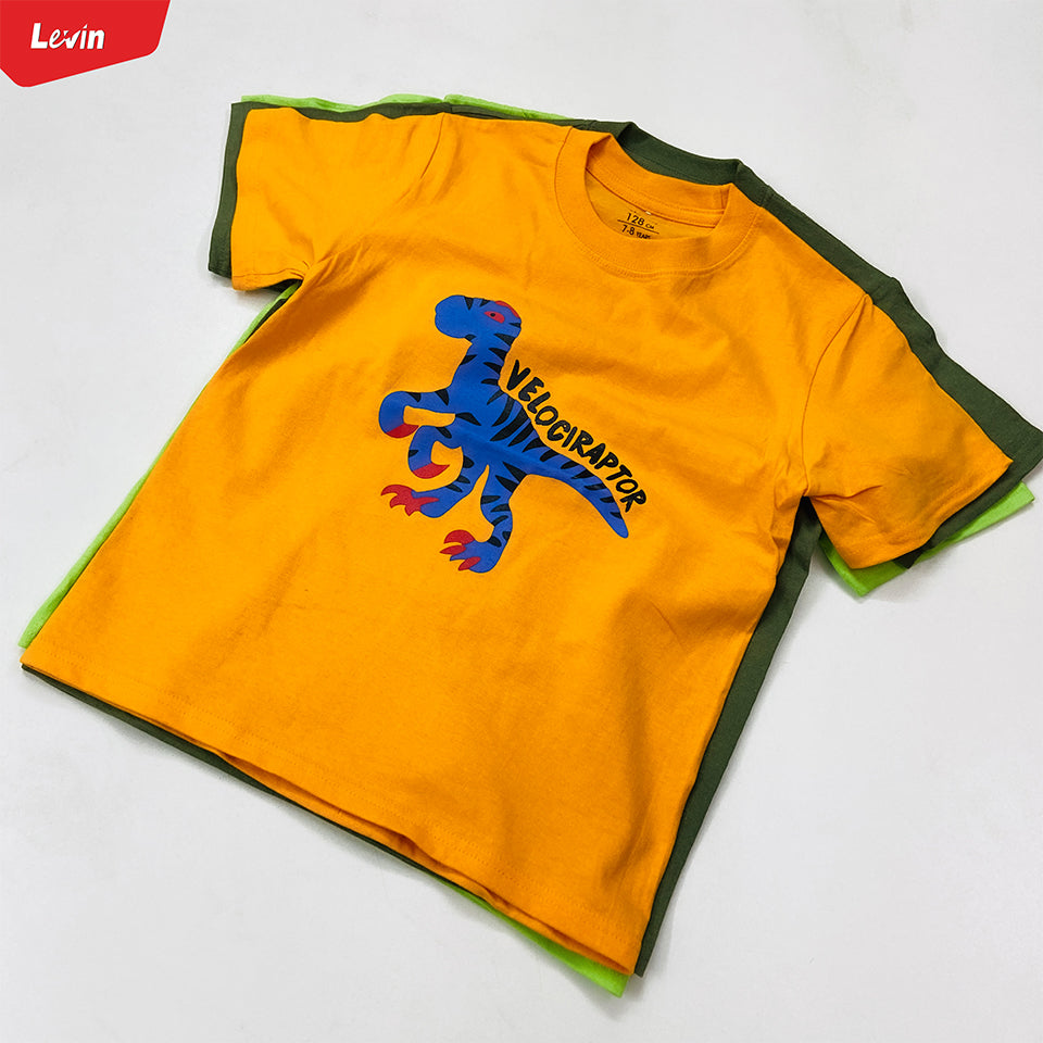 Boys Printed Short Sleeve Cotton T-shirt