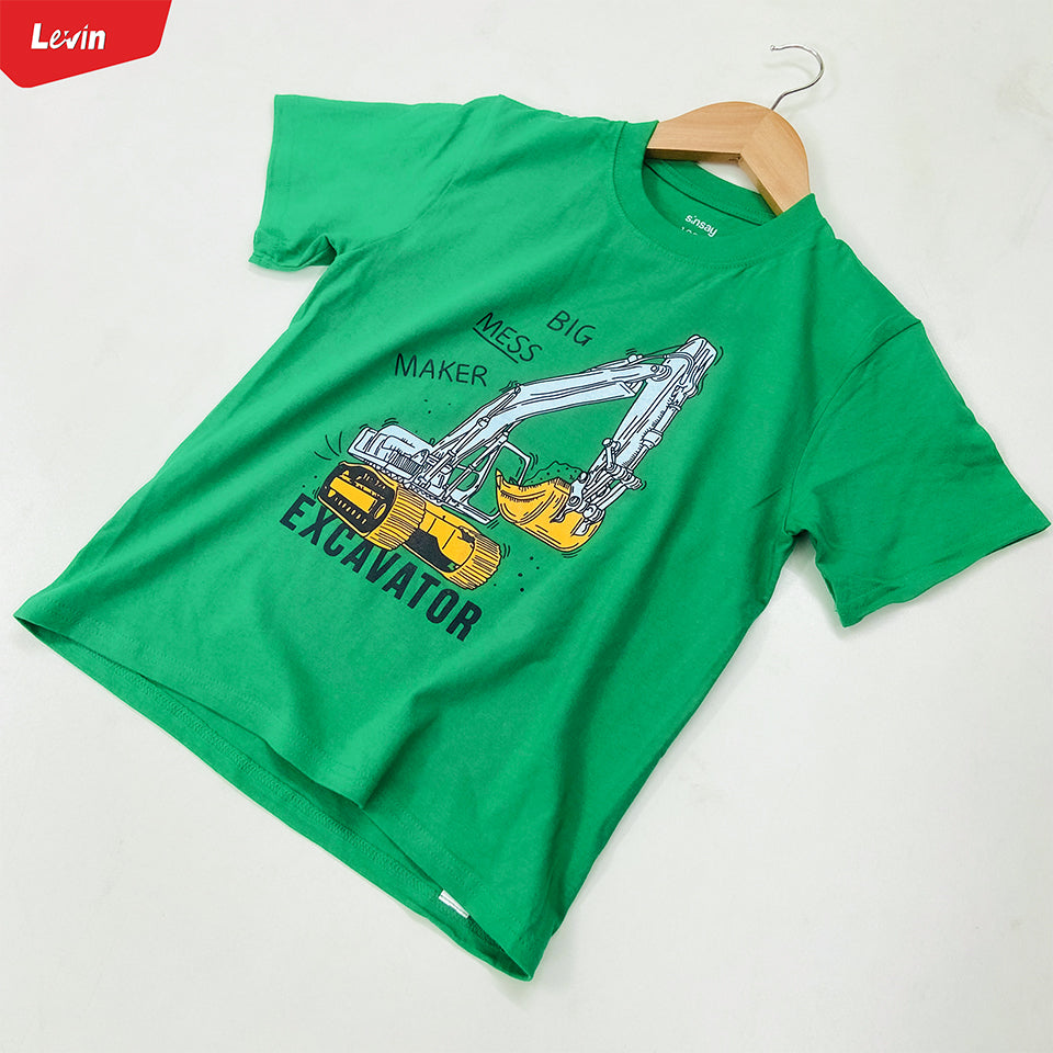 Boys Printed Short Sleeve Cotton T-shirt