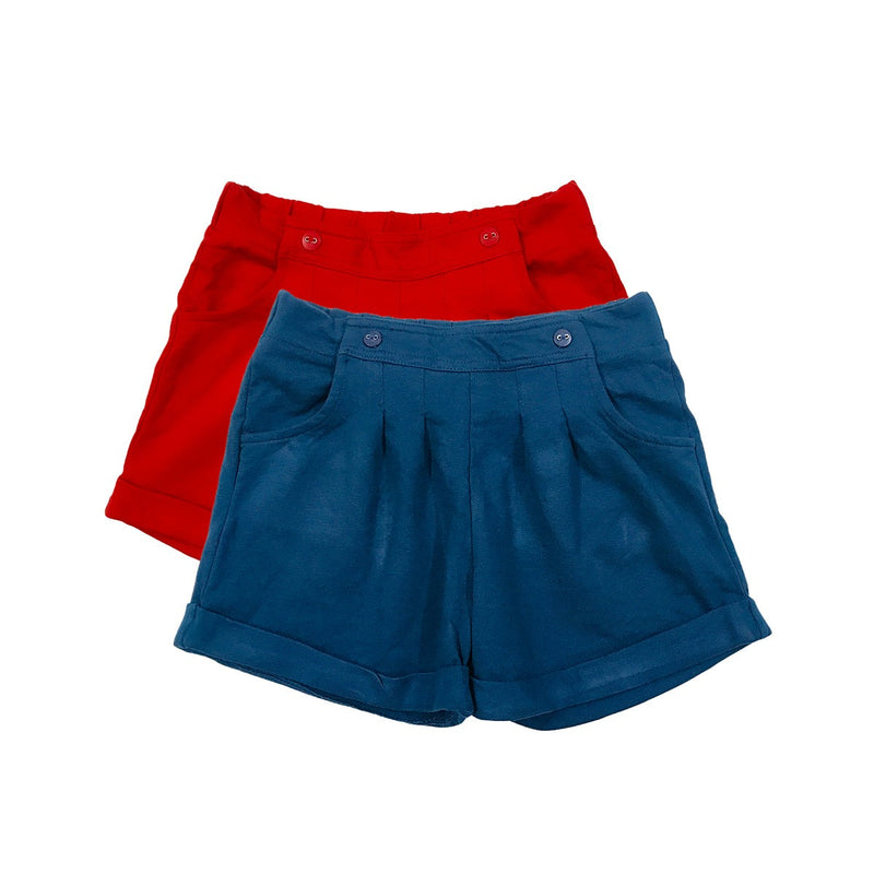 Teen Girls Solid Color terry cotton short pant