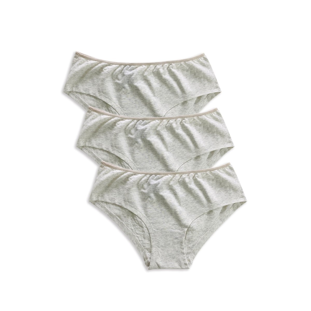 Ladies pack of 3 Mid Rise Hipster Cotton Briefs Panty