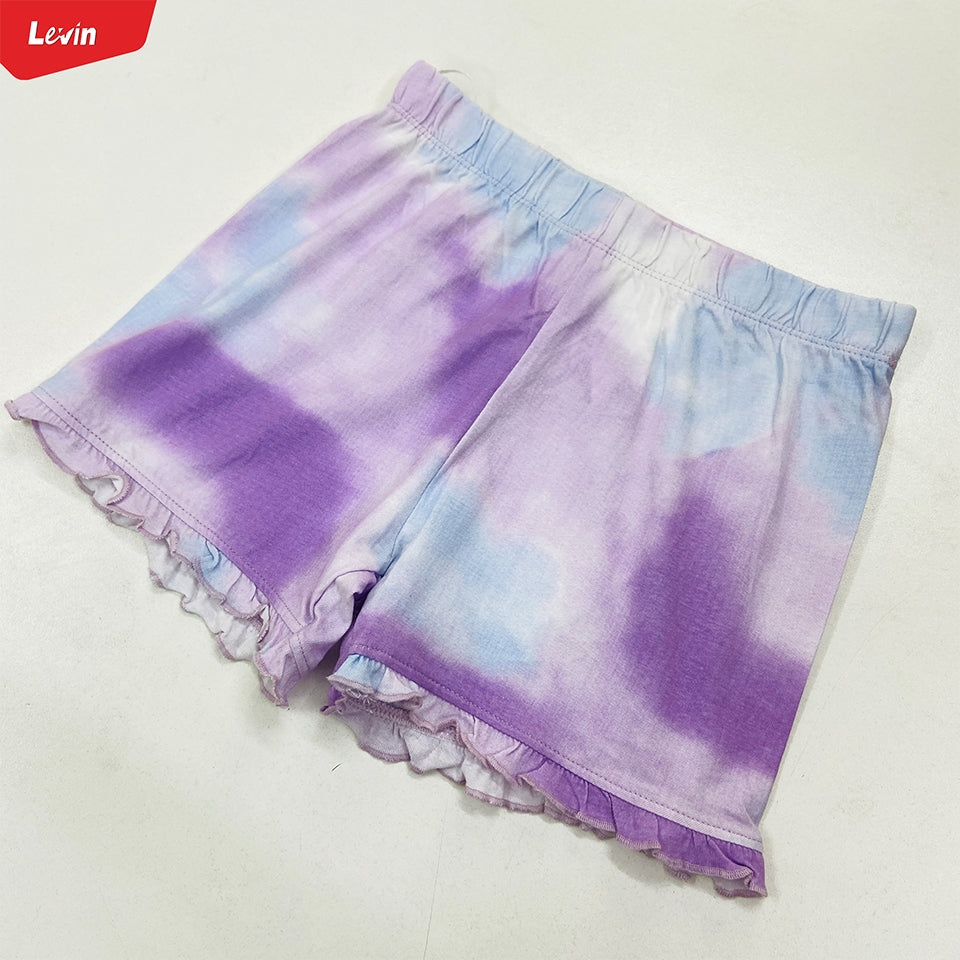 Girls Elasticated Printed Summer Cotton Short Pant