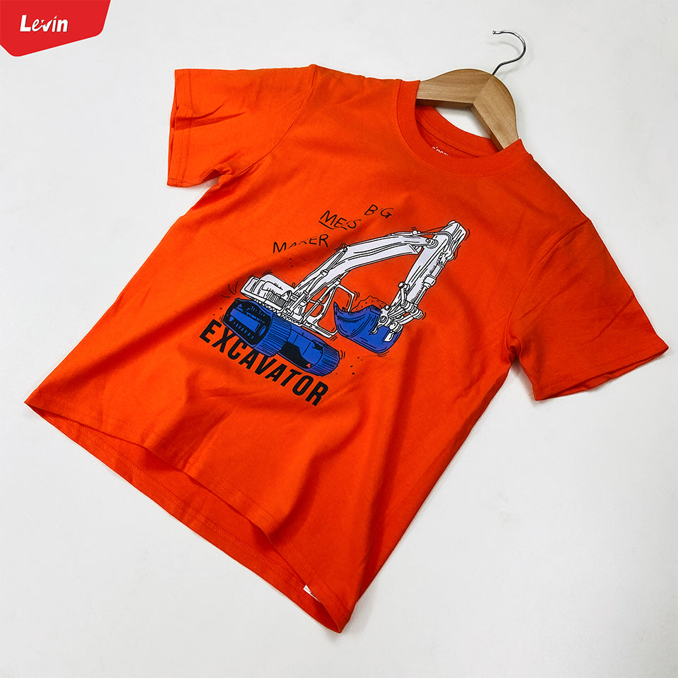 Boys Printed Short Sleeve Cotton T-shirt