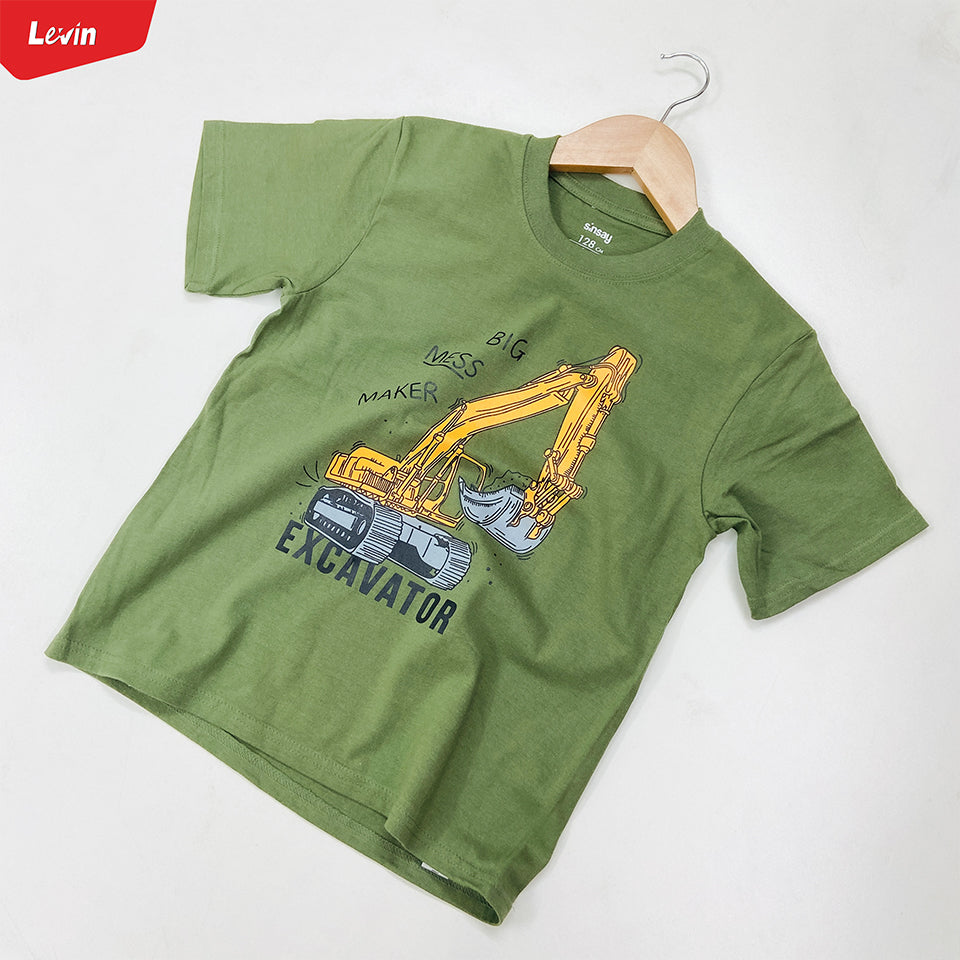 Boys Printed Short Sleeve Cotton T-shirt