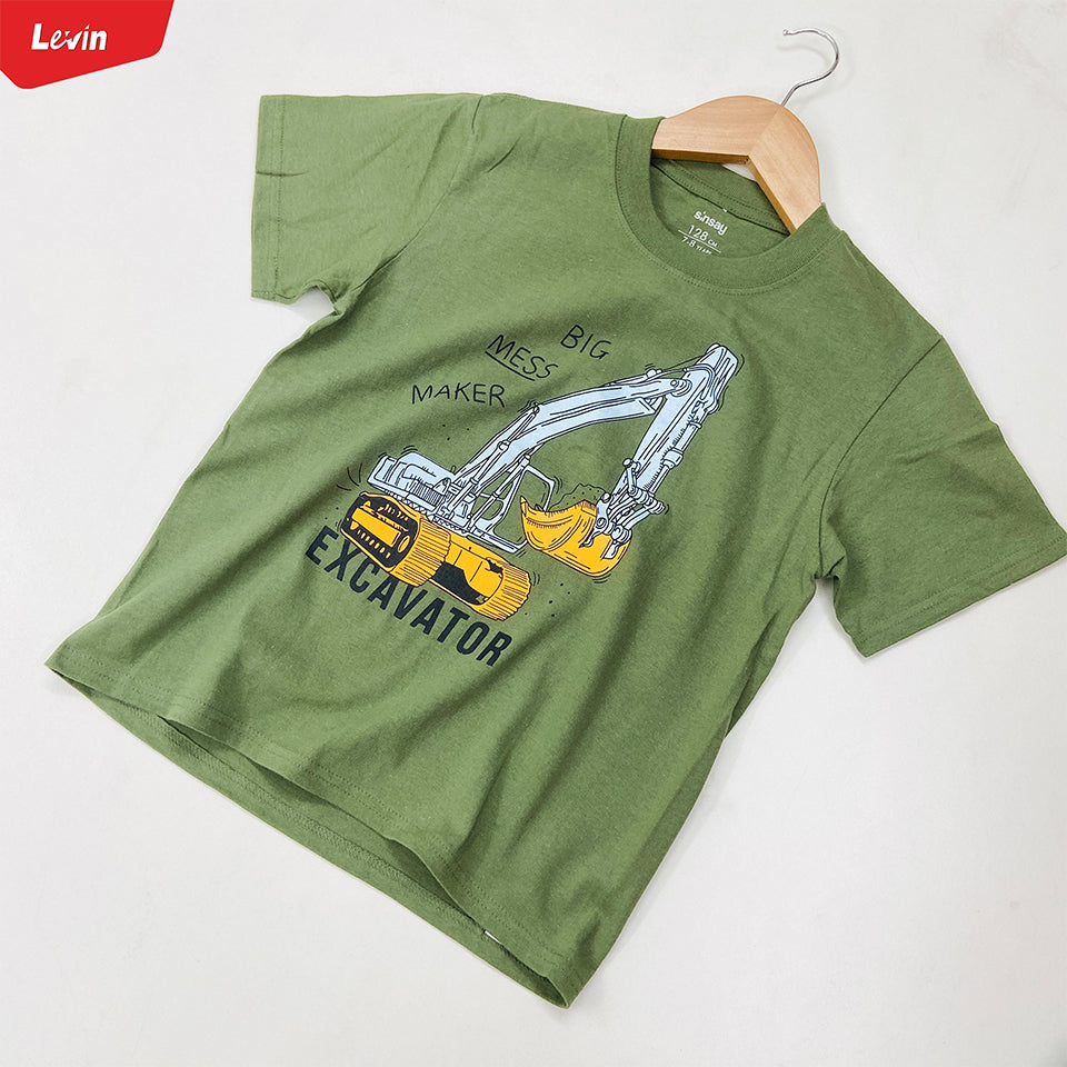 Boys Printed Short Sleeve Cotton T-shirt