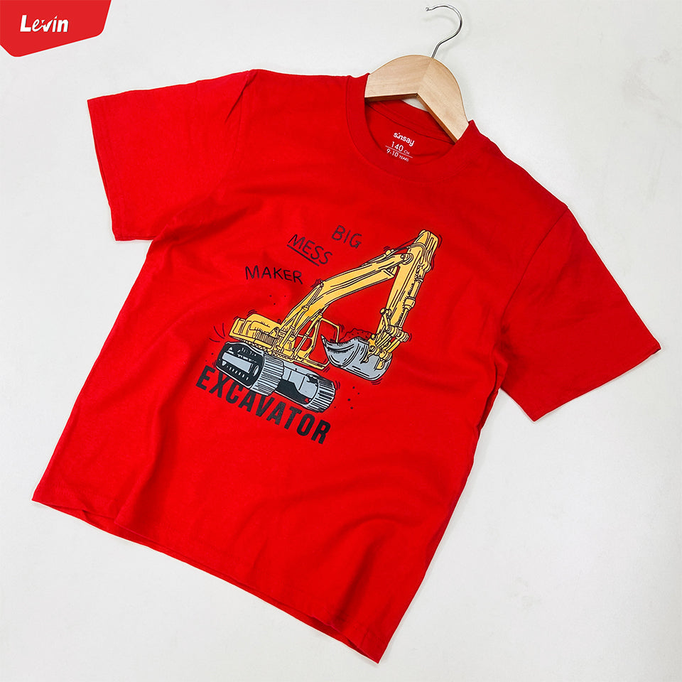 Boys Printed Short Sleeve Cotton T-shirt