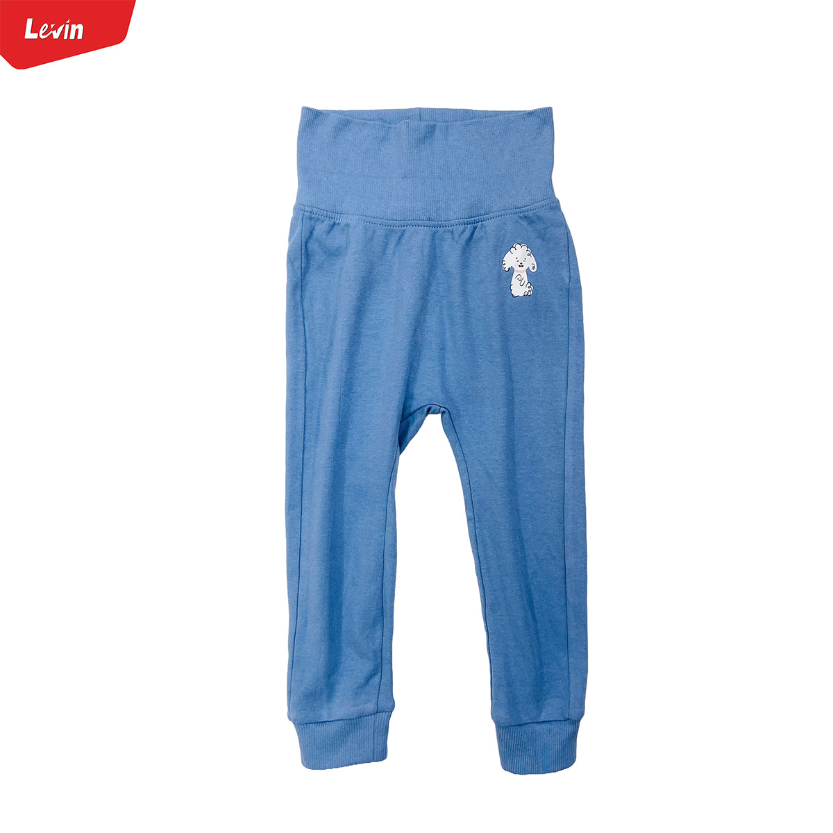 Baby Girl High Waist Full Length Cotton Joggers